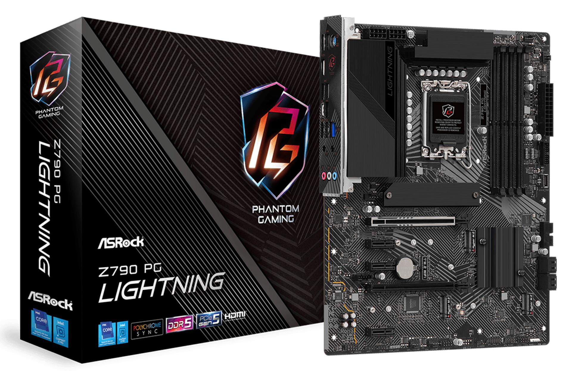 مادربرد ازراک ASRock Z790 PG Lightning به  همراه جعبه