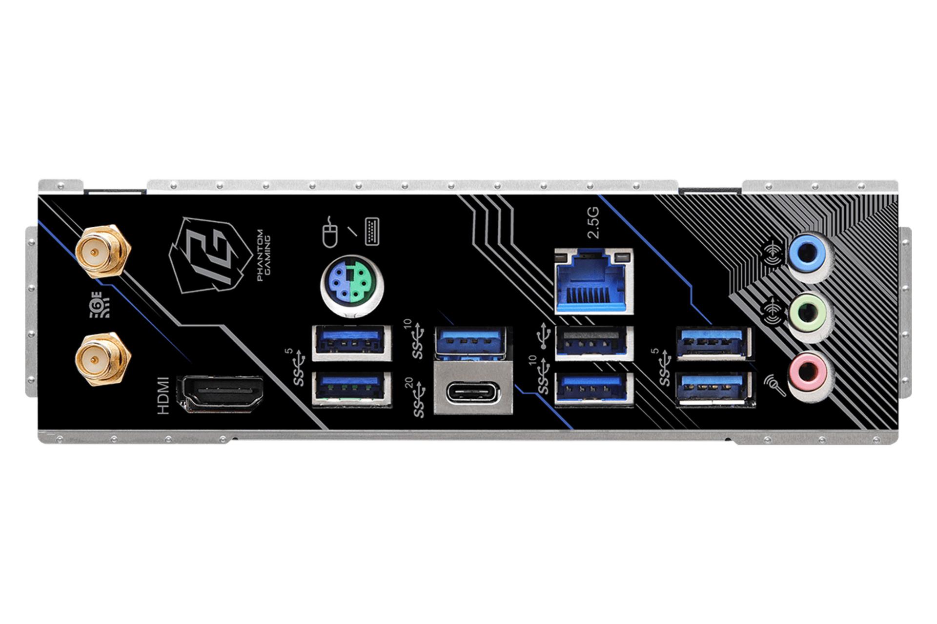 درگاه های مادربرد ازراک ASRock Z790 Lightning WiFi