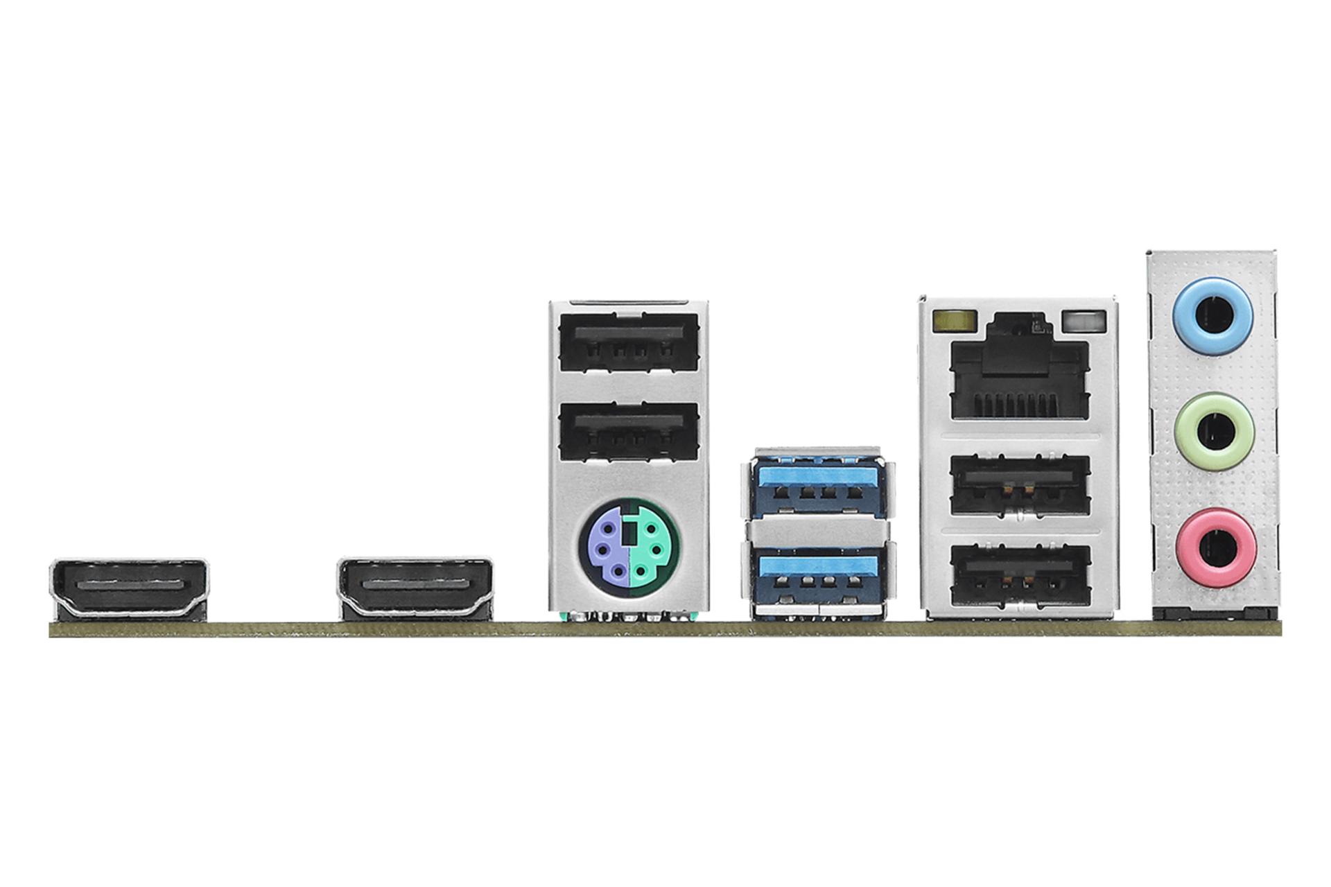 درگاه های مادربرد ازراک ASRock H610M-H2/M.2