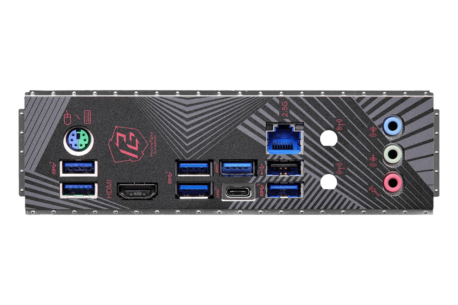 درگاه های مادربرد ازراک ASRock Z790 PG Lightning/D4