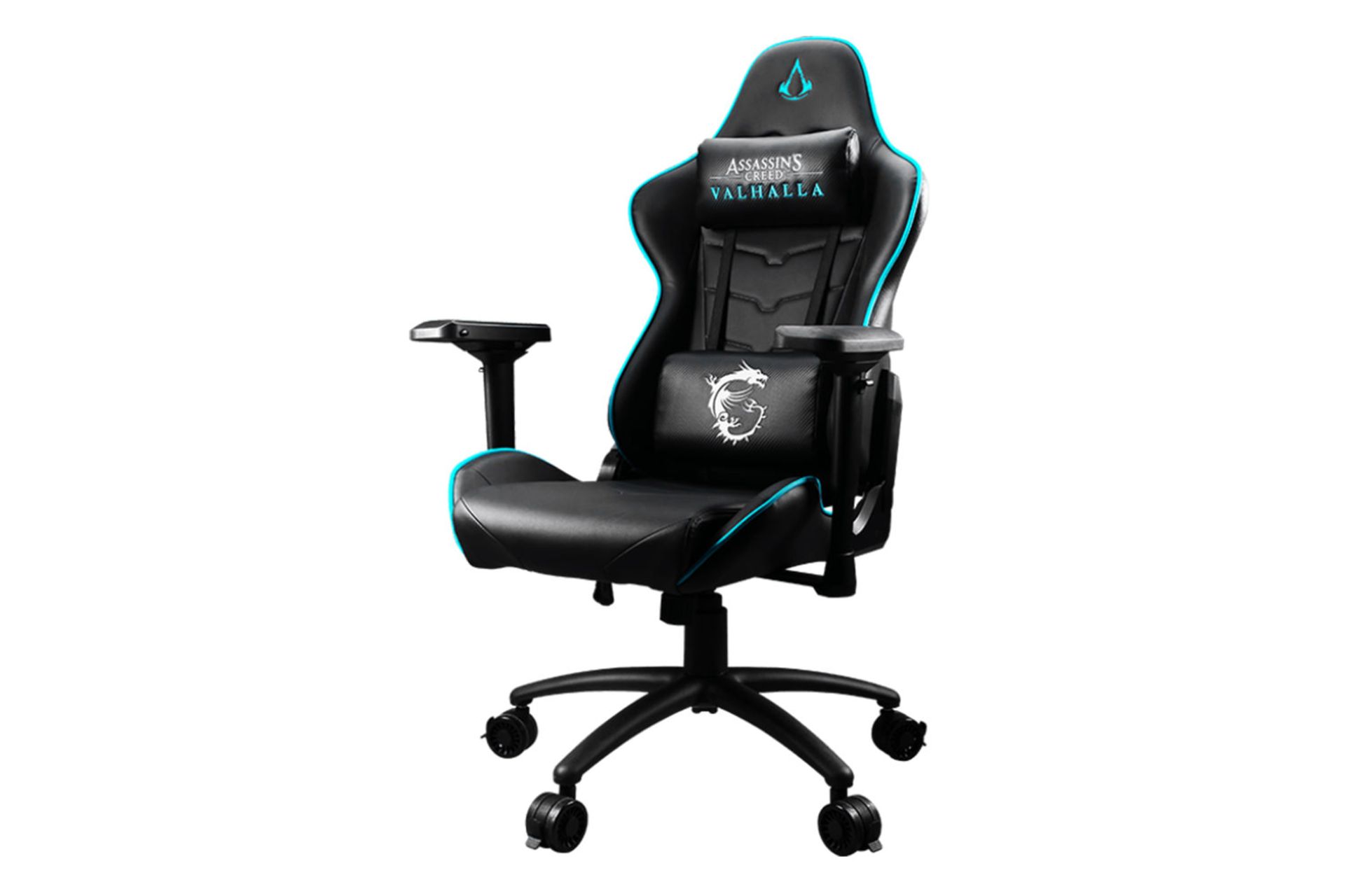 صندلی گیمینگ ام اس آی MSI MAG CH120-VALHALLA رنگ آبی و مشکی