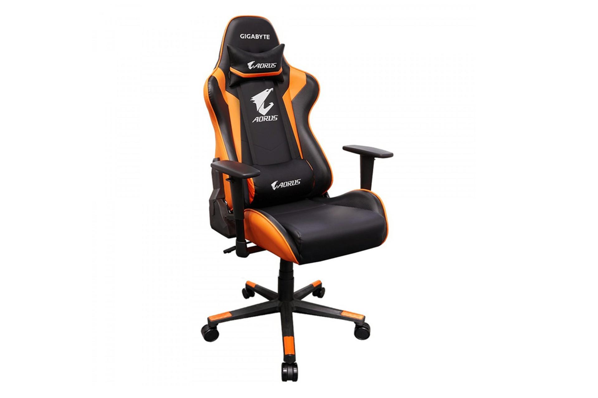 صندلی گیمینگ گیگابایت GIGABYTE AORUS AGC300 رنگ نارنجی و مشکی