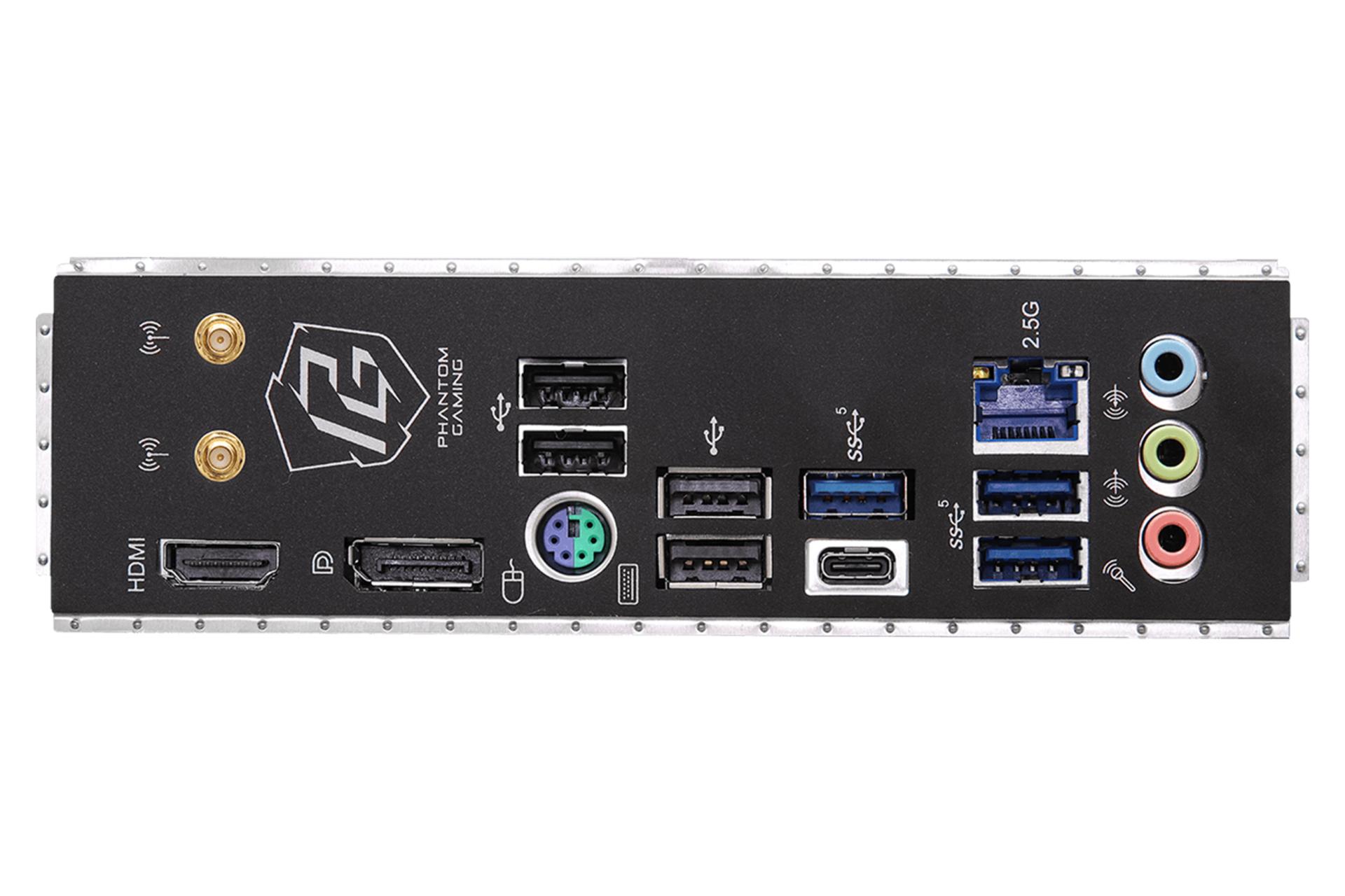 درگاه های مادربرد ازراک ASRock B760M PG Riptide WiFi