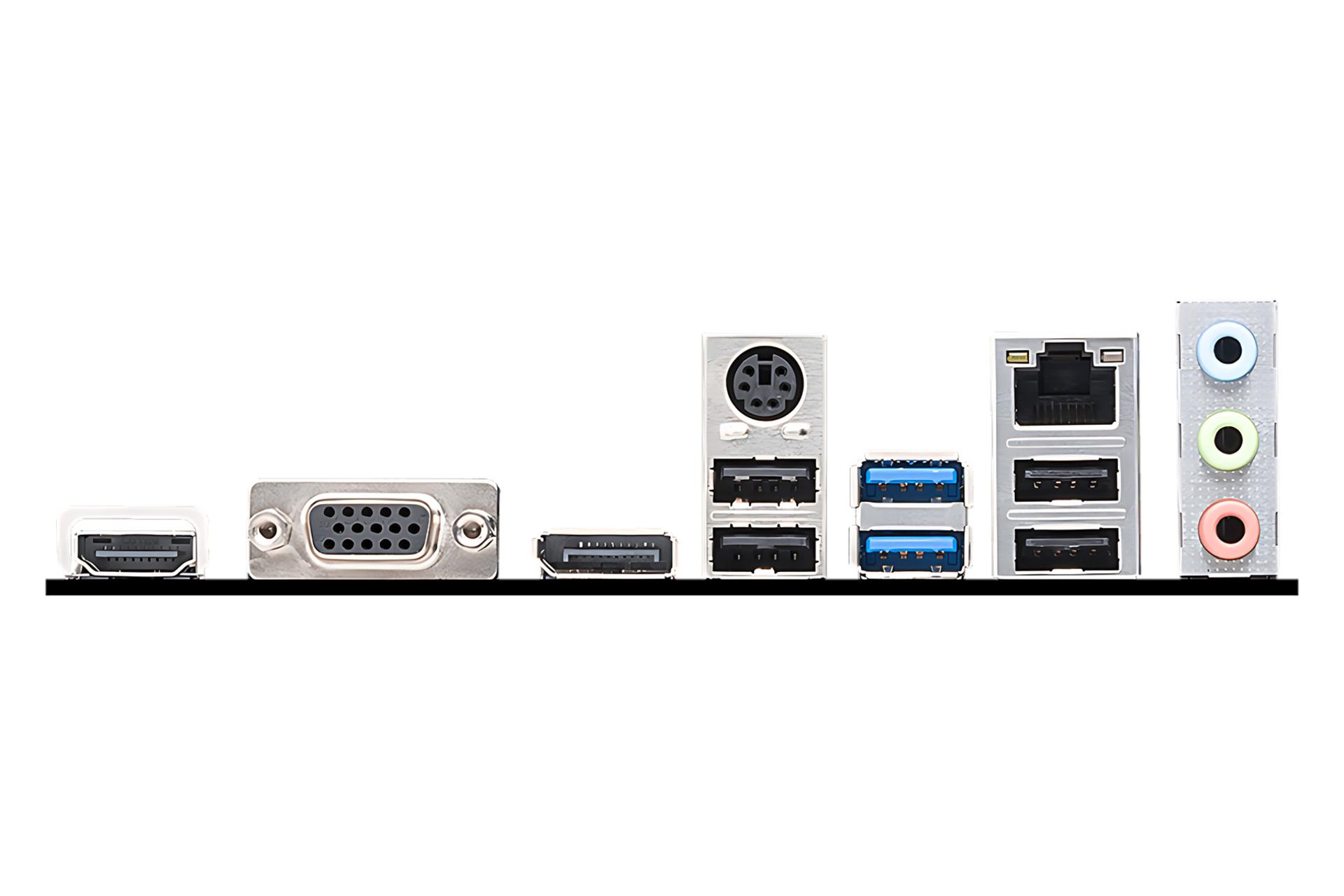 درگاه های مادربرد ام اس آی MSI PRO H610M-G