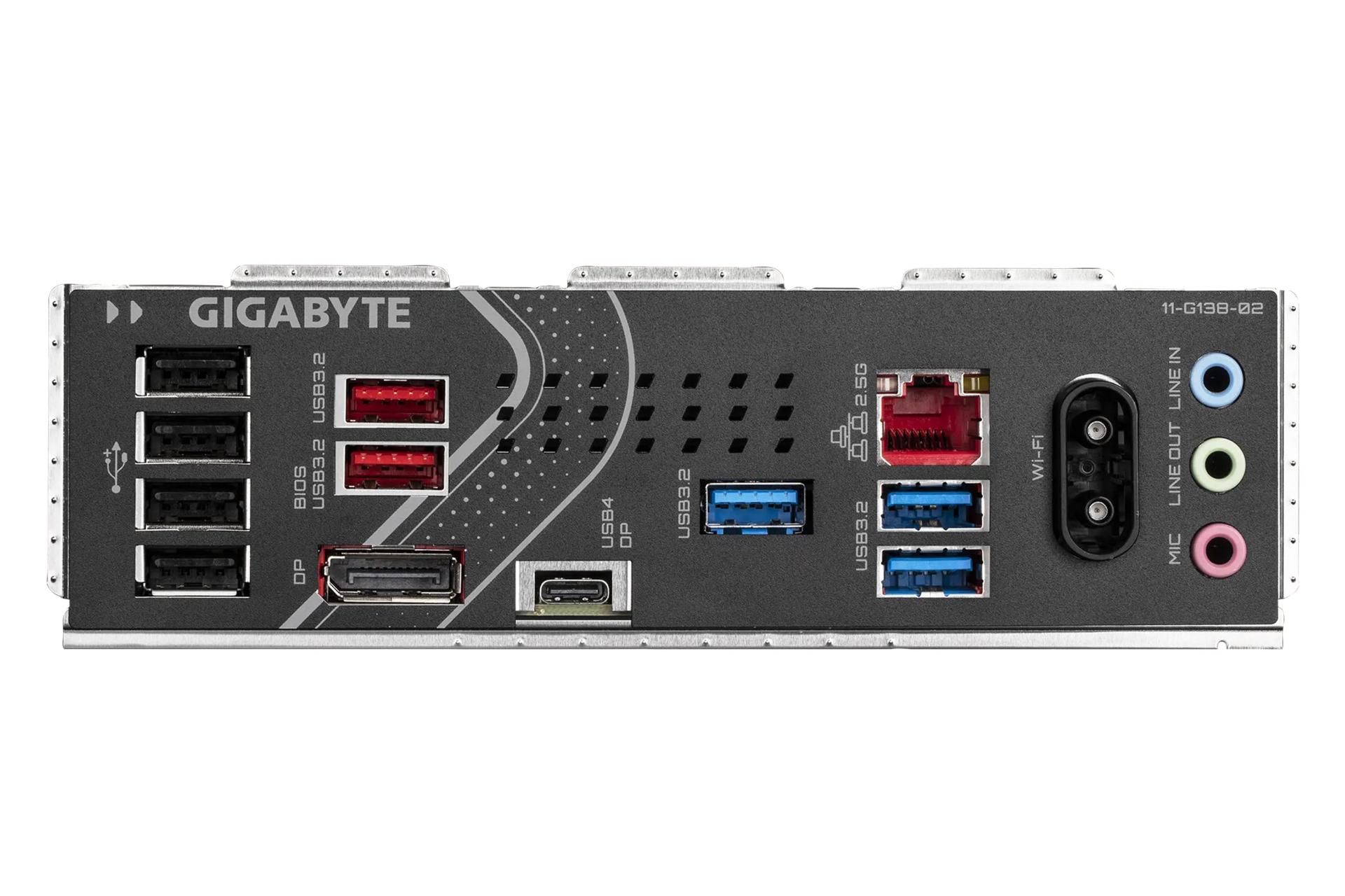 درگاه های مادربرد گیگابایت GIGABYTE Z890 EAGLE WIFI7