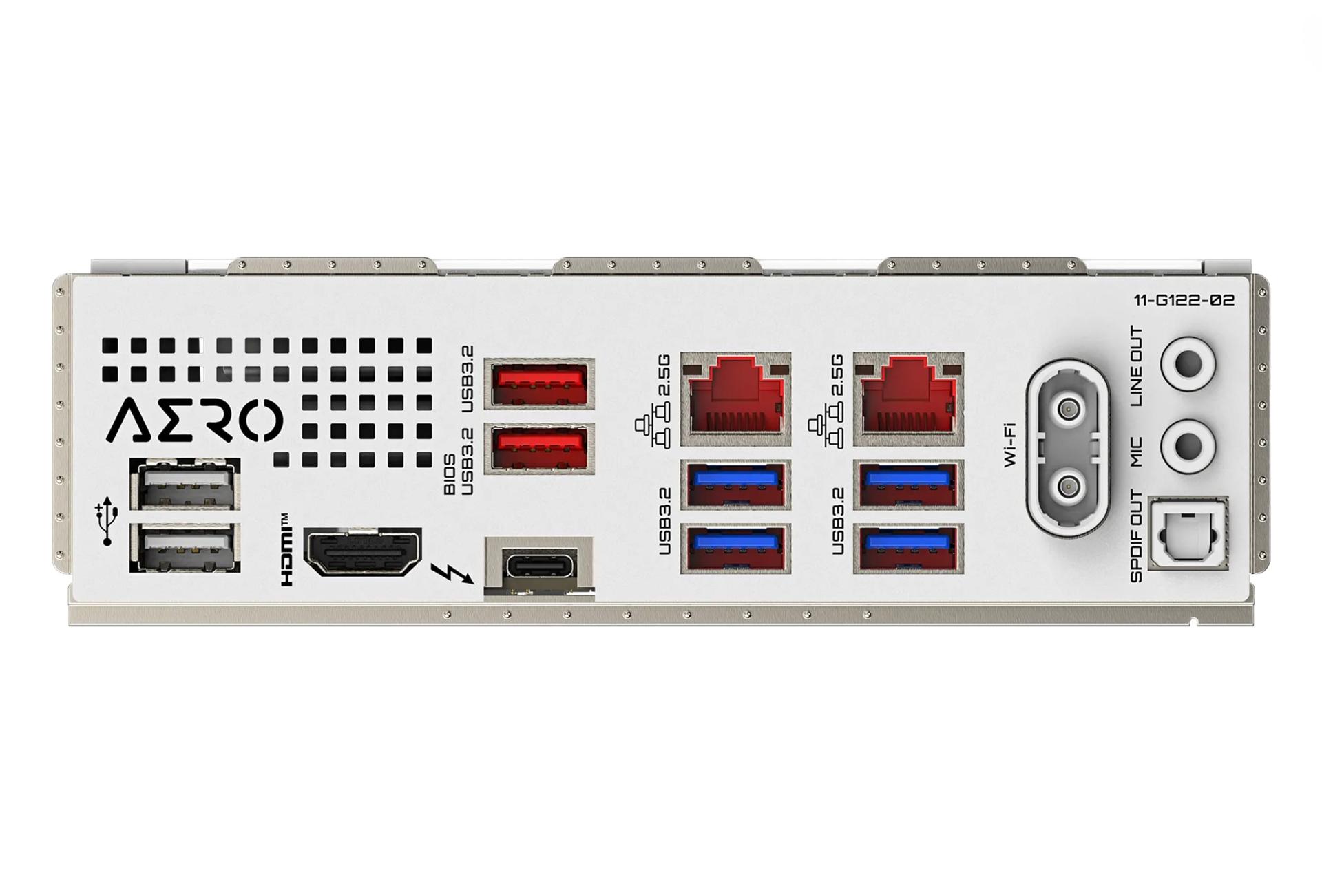 درگاه های مادربرد گیگابایت GIGABYTE Z890 AERO G