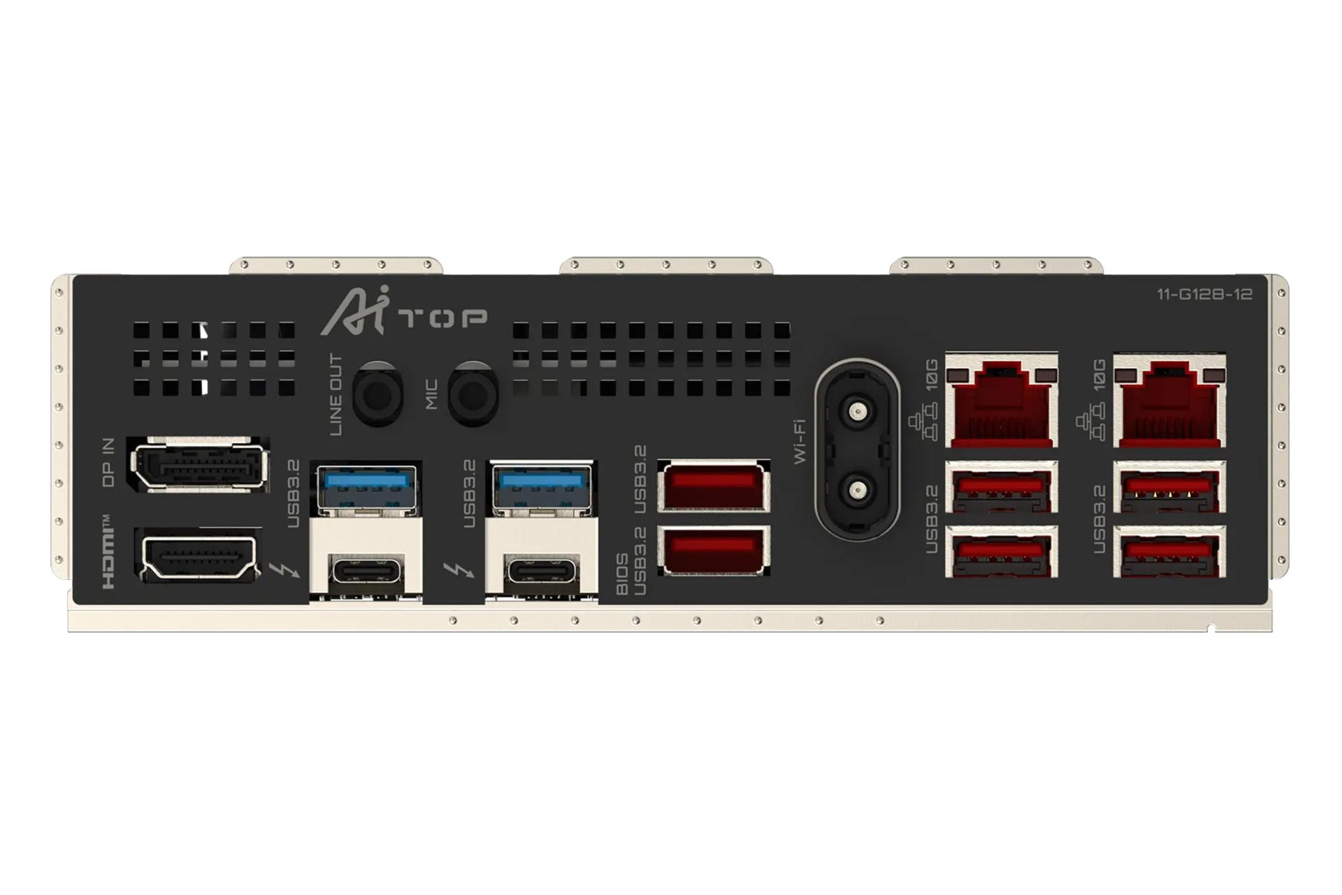 درگاه های مادربرد گیگابایت GIGABYTE Z890 AI TOP