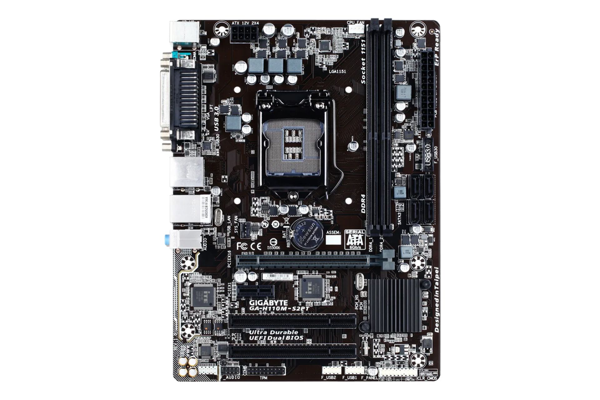 مادربرد گیگابایت GIGABYTE GA-H110M-S2PT (rev. 1.0)