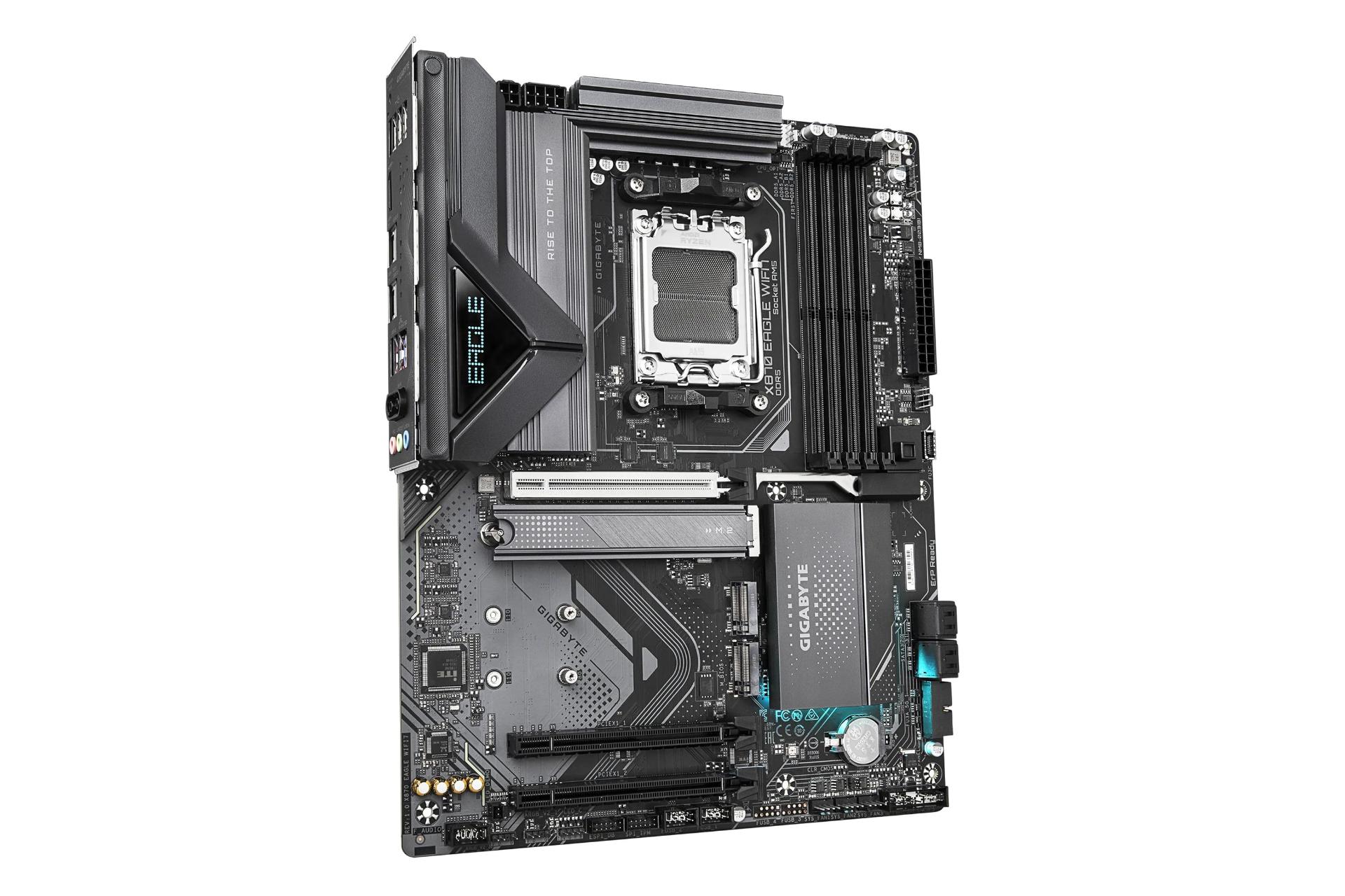 نمای کناری مادربرد گیگابایت GIGABYTE X870 EAGLE WIFI7