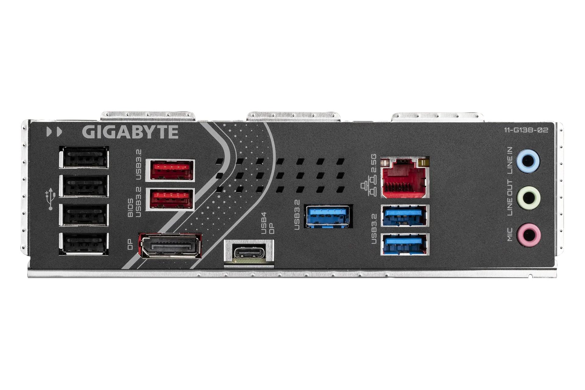 درگاه های مادربرد گیگابایت GIGABYTE Z890 EAGLE
