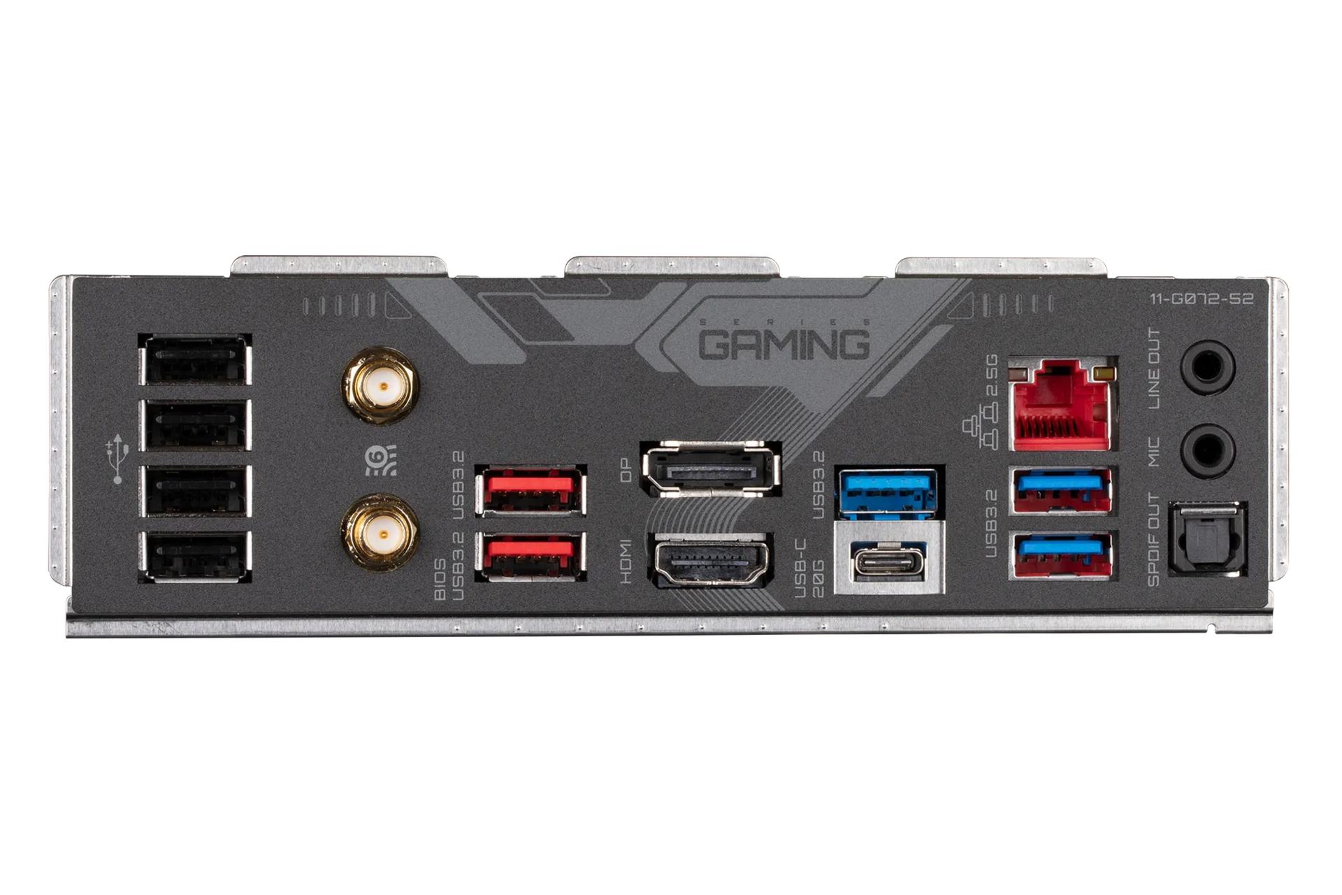 درگاه های مادربرد گیگابایت GIGABYTE Z790 GAMING X AX (rev. 2.x)