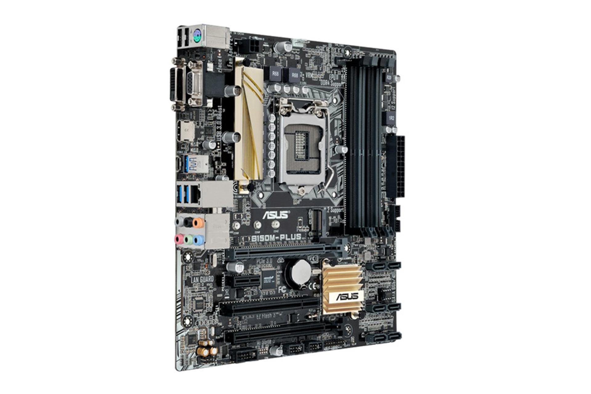 نمای کناری مادربرد ایسوس ASUS B150M-PLUS