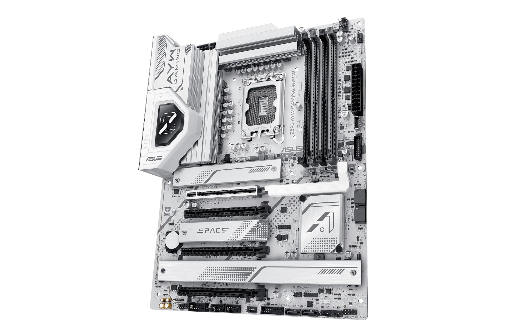 نمای کناری مادربرد ایسوس ASUS Z890 AYW GAMING WIFI W