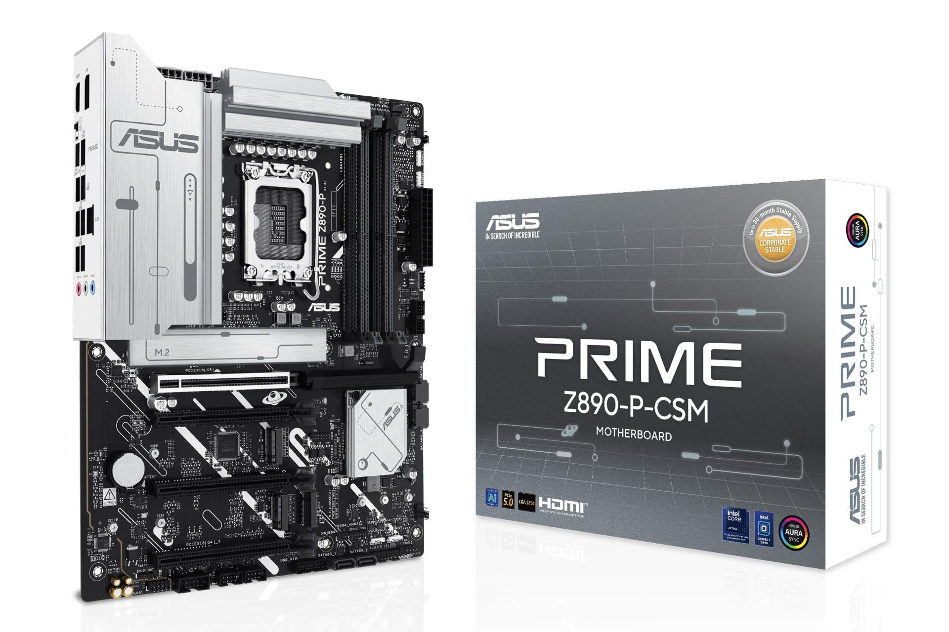 مادربرد ایسوس ASUS PRIME Z890-P-CSM به همراه جعبه