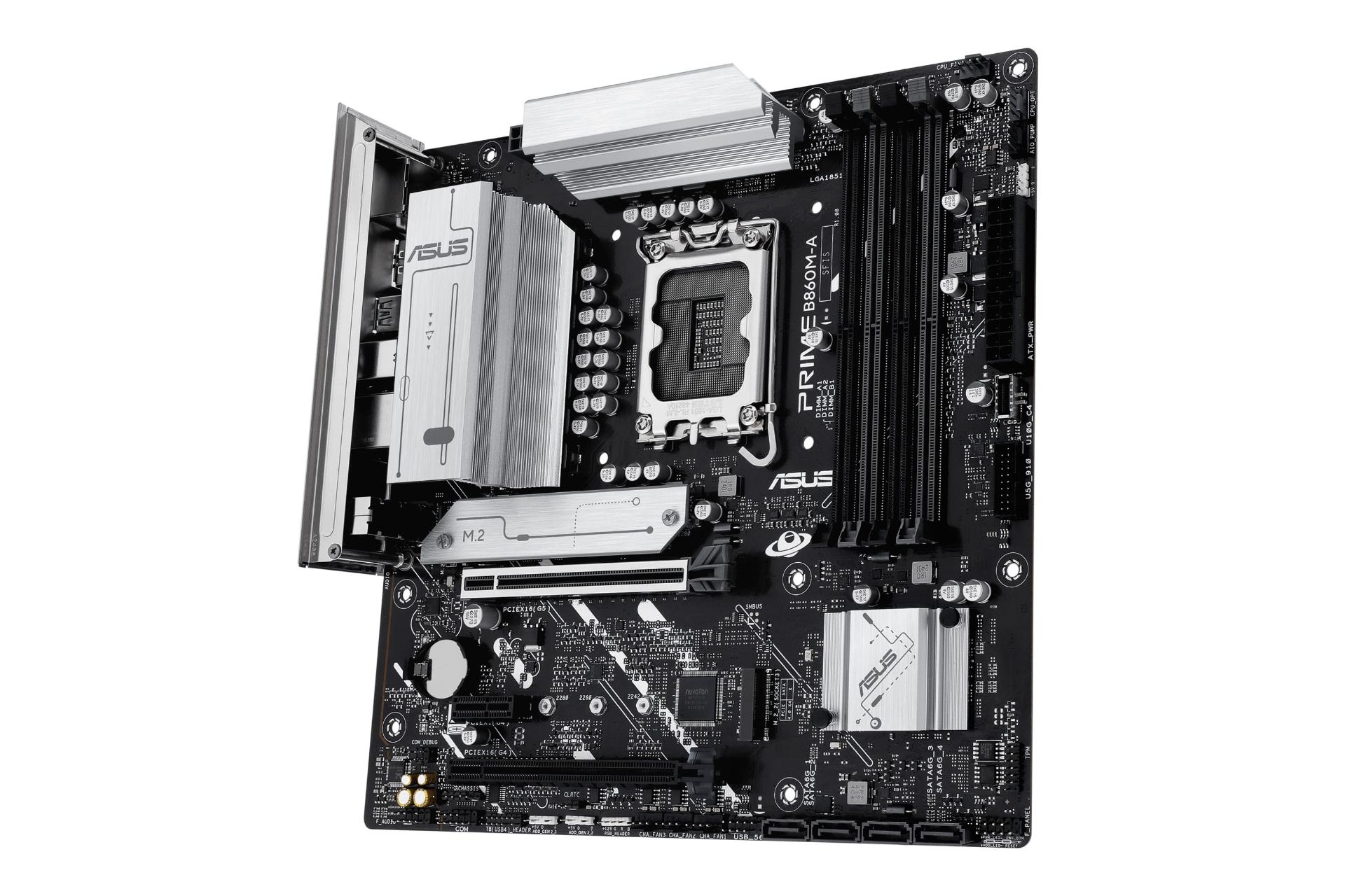 نمای کناری مادربرد ایسوس ASUS PRIME B860M-A-CSM