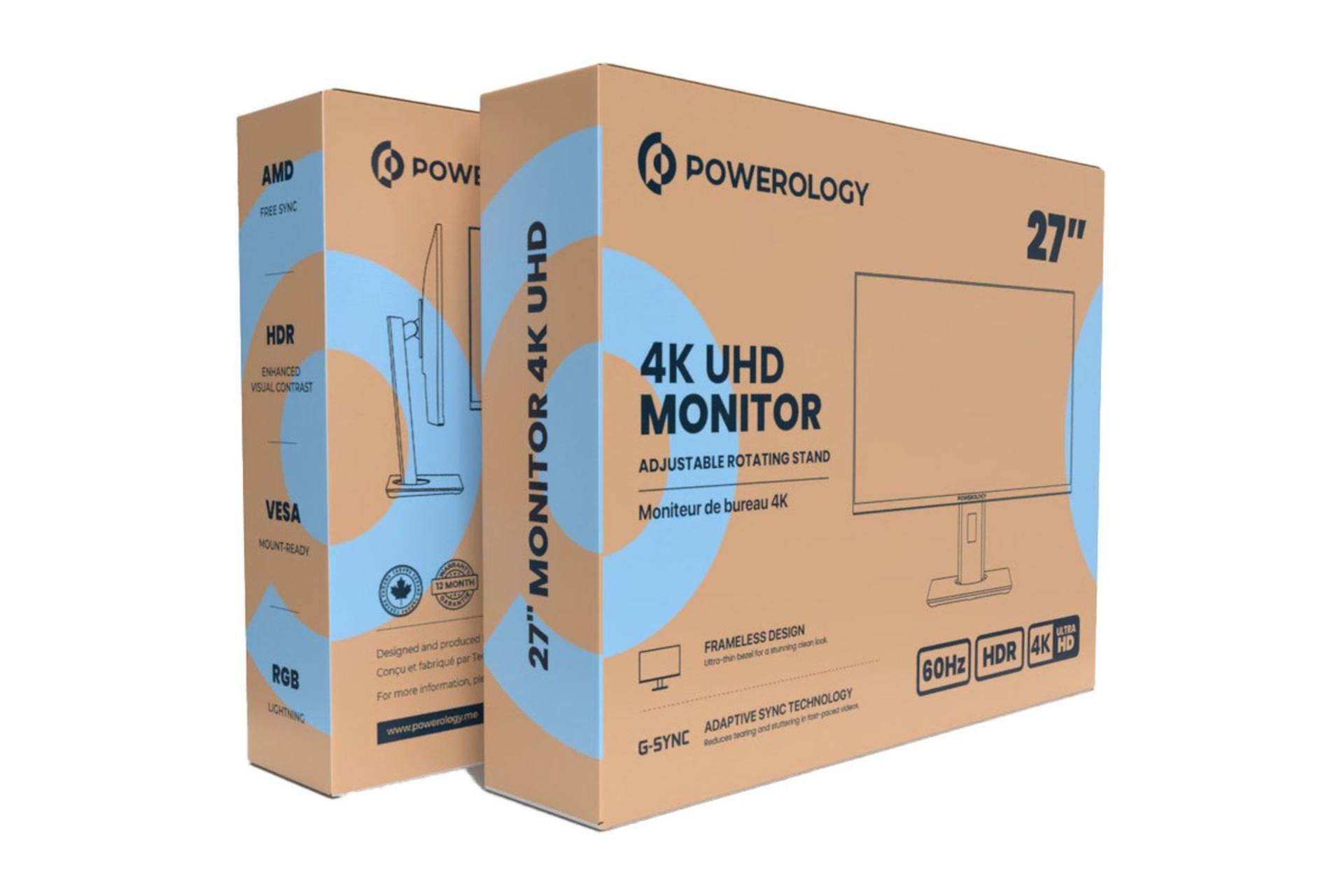 جعبه مانیتور پاورولوجی 27 اینچ مدل P4KOM27BK