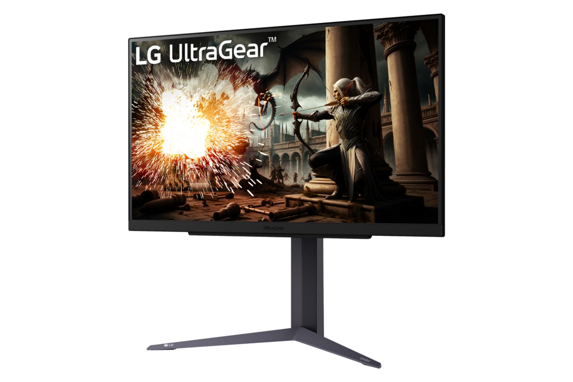 نمای سمت راست مانیتور ال جی 27 اینچ مدل UltraGear 27GS75Q