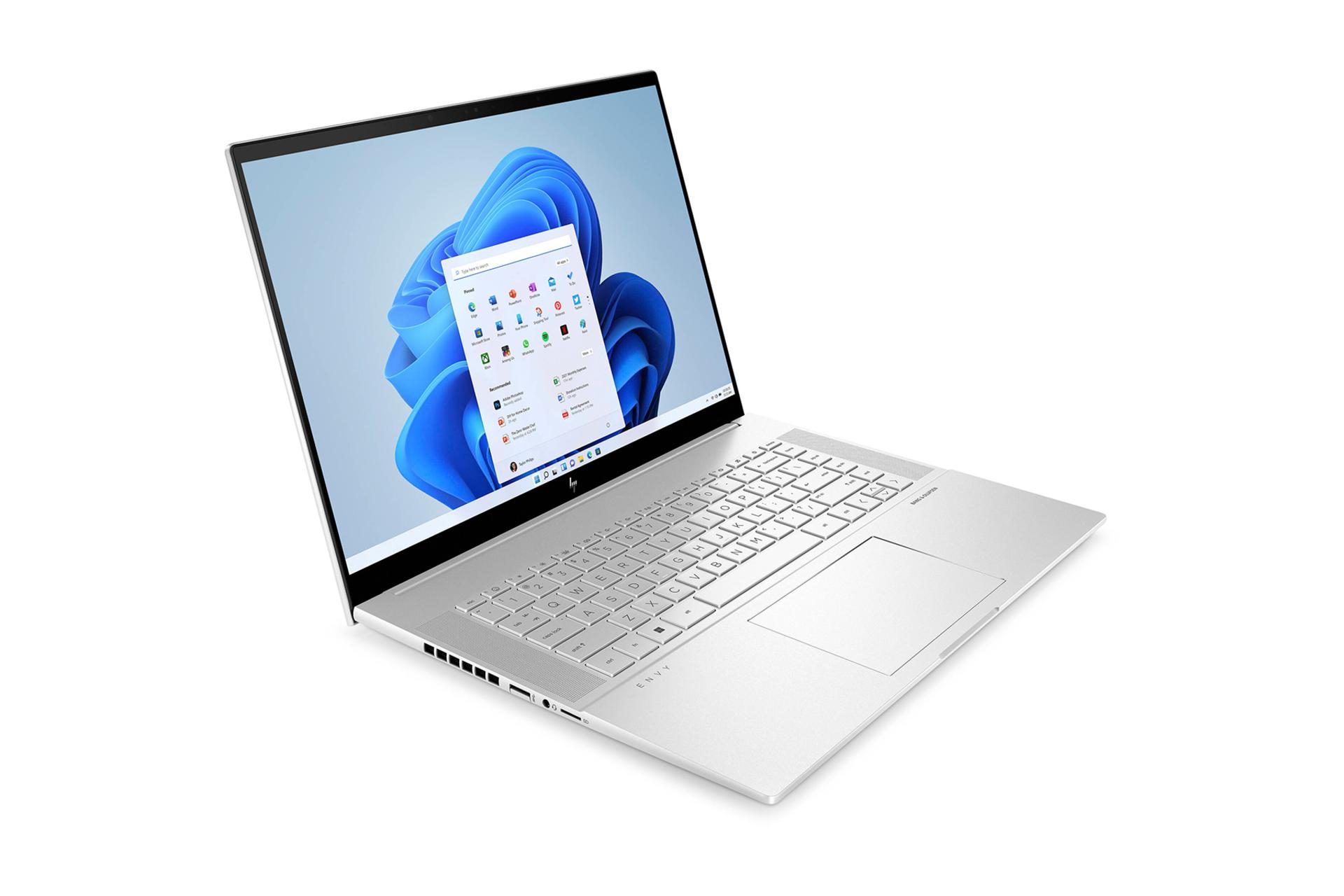 لپ تاپ اچ پی HP ENVY 16-h1059nr نمای جلو و چپ