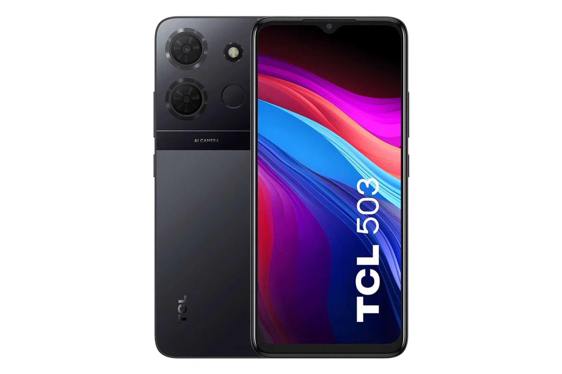 پنل جلو و پشت گوشی موبایل تی سی ال TCL 503 خاکستری تیره