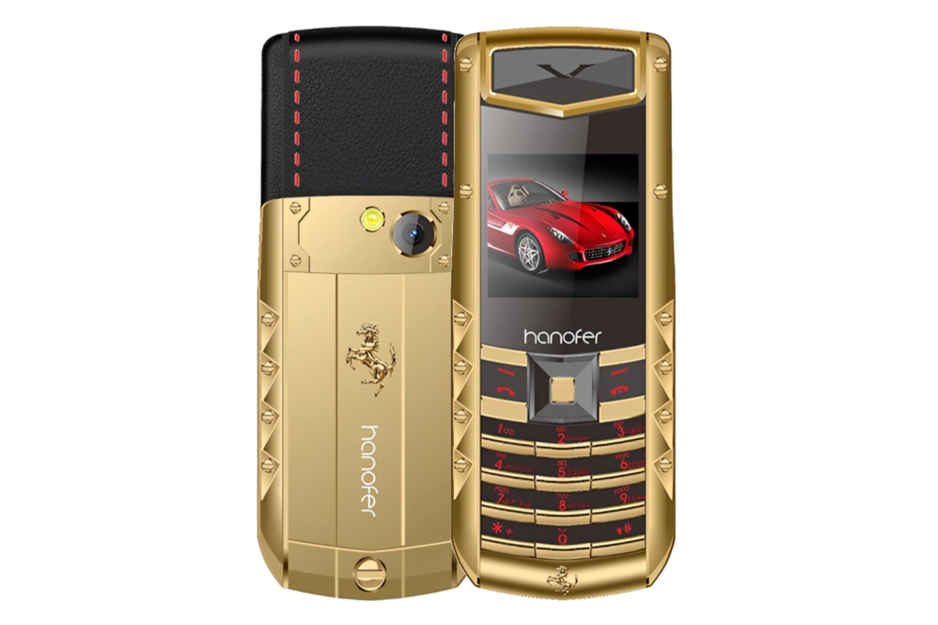 پنل جلو و پشت گوشی موبایل هانوفر V5 پرو طلایی / Hanofer V5 Pro