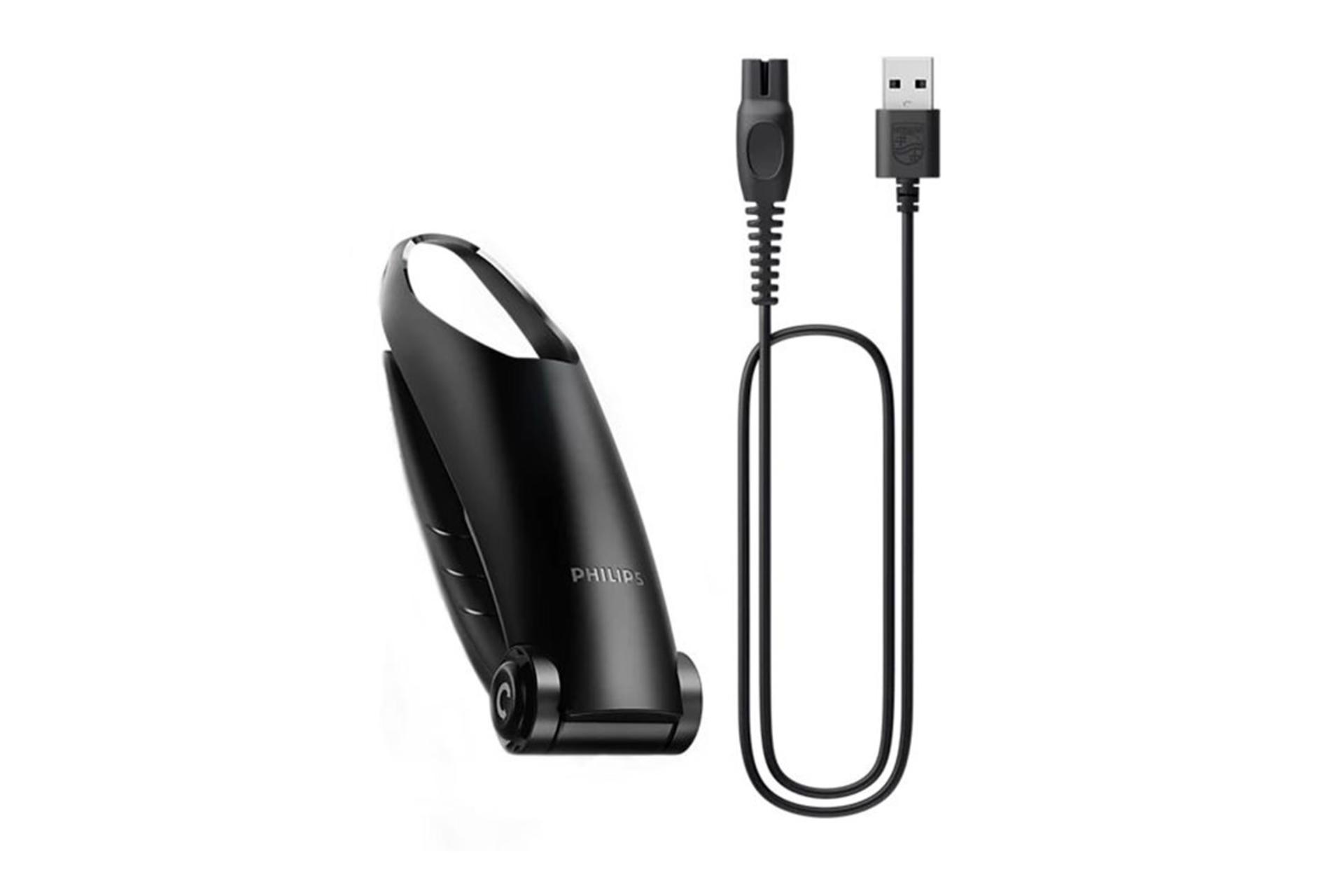 ماشین اصلاح فیلیپس Philips BG5021 کابل USB و اتصال اصلاح پشت بدن