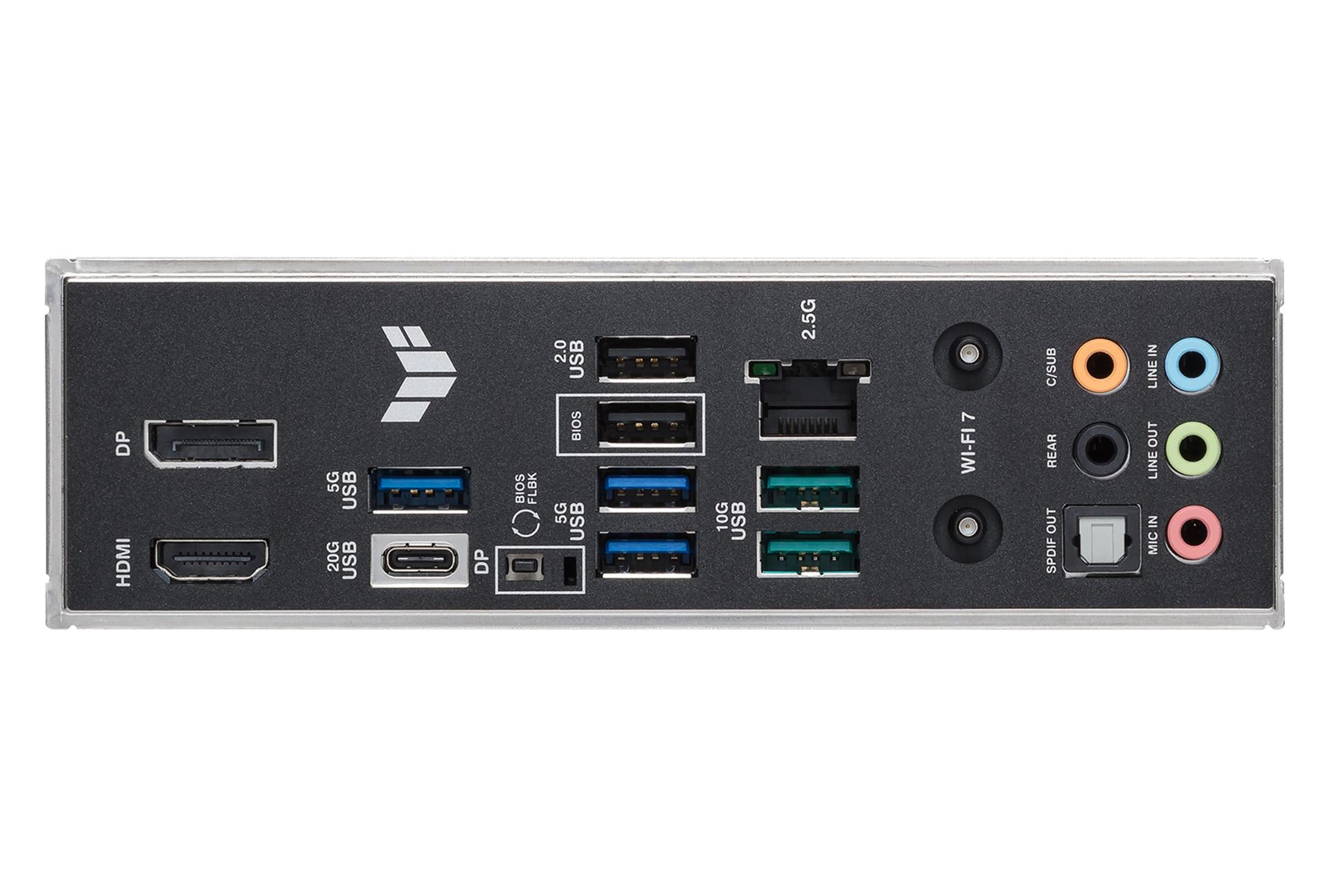 درگاه های مادربرد ایسوس ASUS TUF GAMING B860-PLUS WIFI