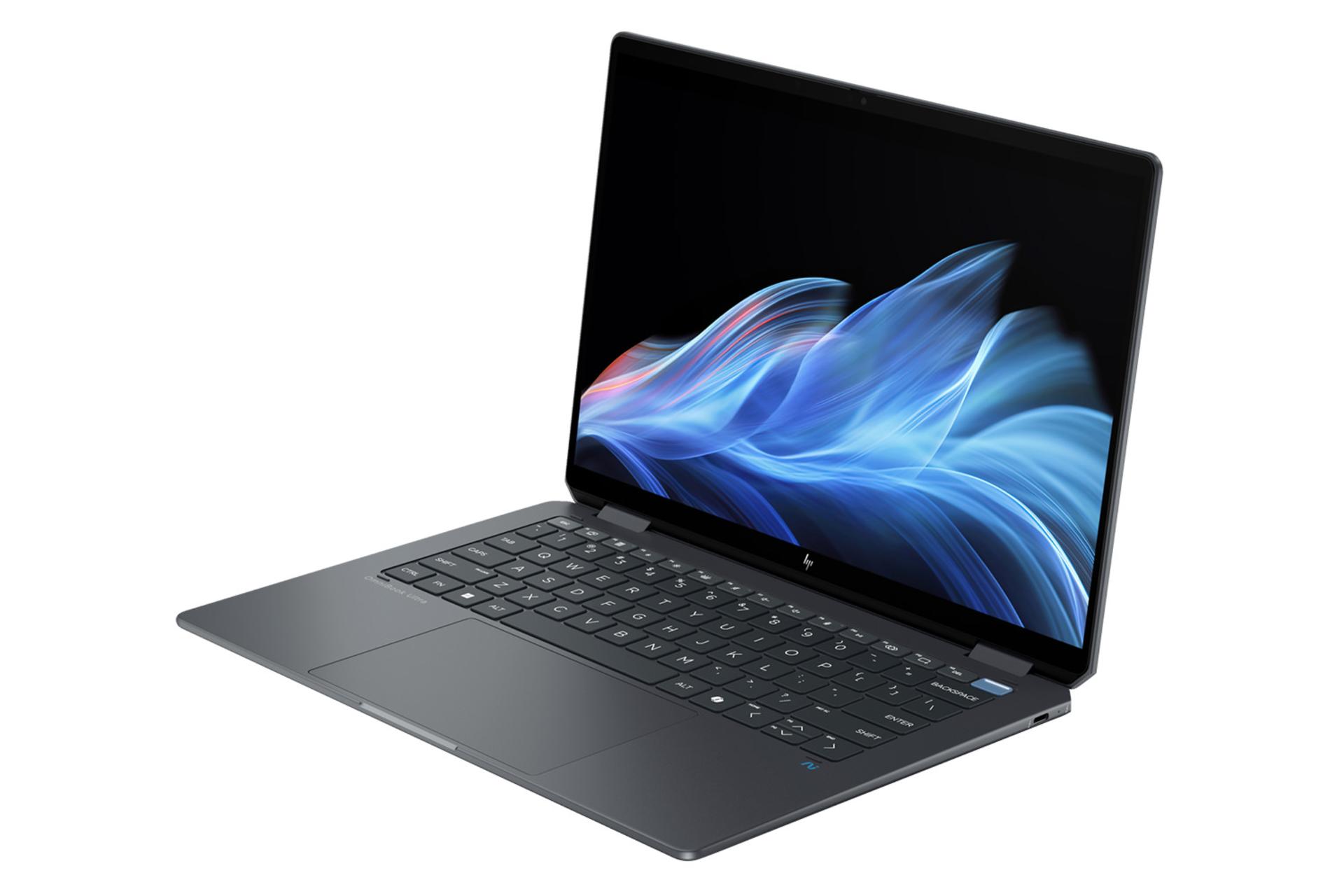 لپ تاپ اچ پی HP OmniBook Ultra Flip 14t-fh000 نمای جلو و چپ