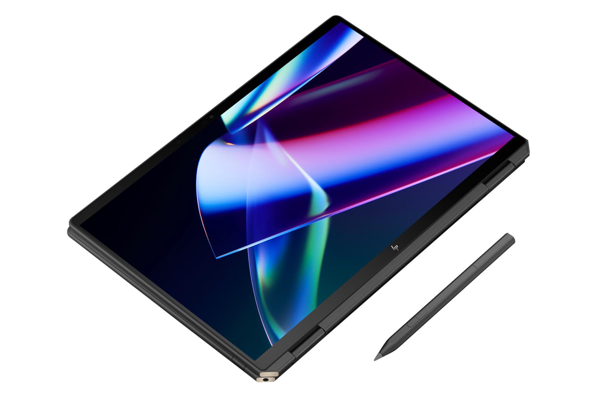 لپ تاپ اچ پی HP Spectre x360 14-eu000 نمای بالا به همراه قلم