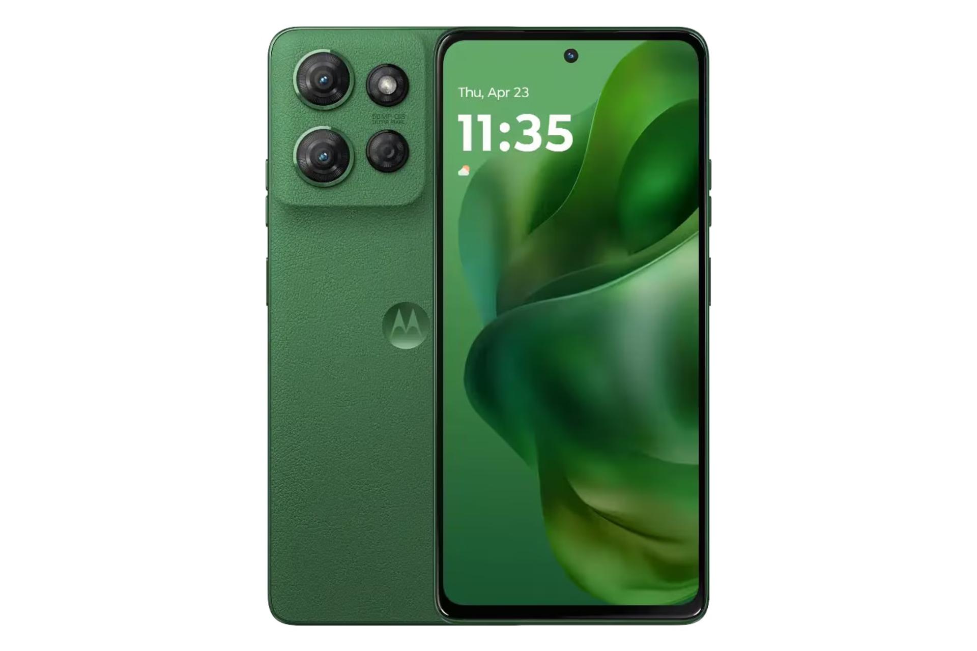 پنل جلو و پشت گوشی موبایل موتو G پاور موتورولا نسخه 2025 سبز / Motorola Moto G Power 2025