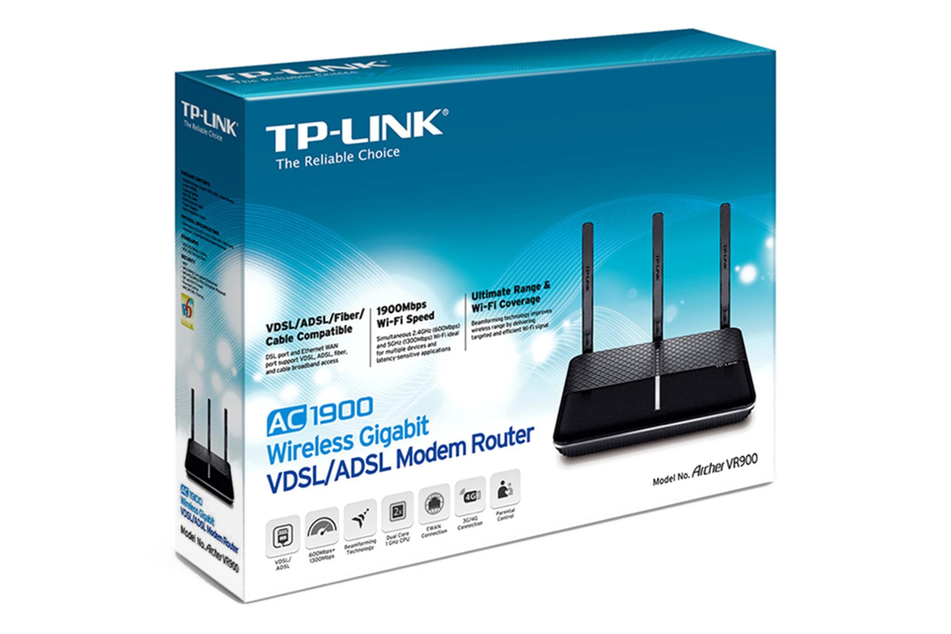 جعبه مودم - روتر تی پی لینک TP-Link Archer VR900 Black