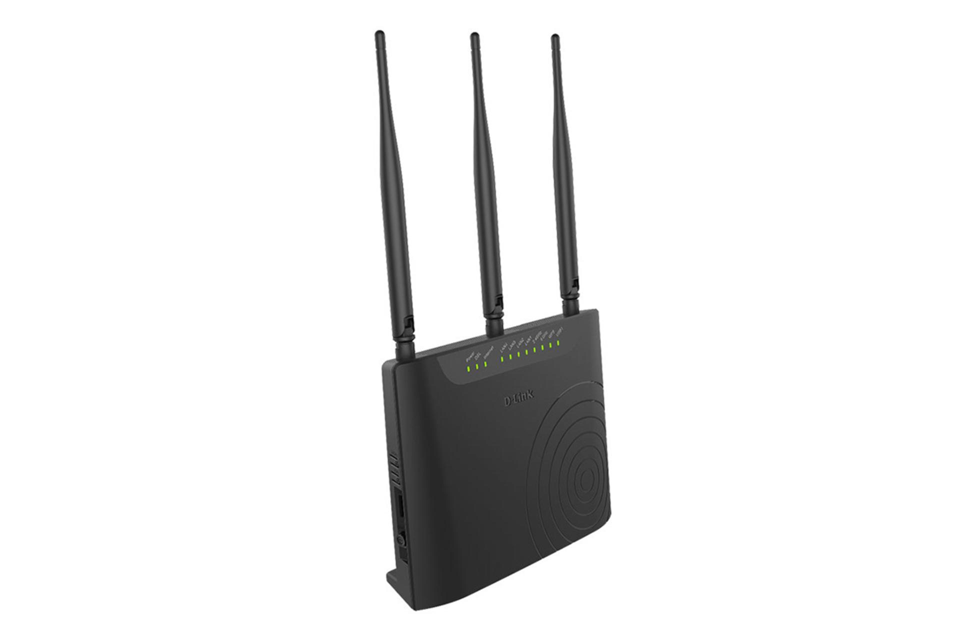 نمای کناری مودم - روتر دی لینک D-Link DSL-2870A