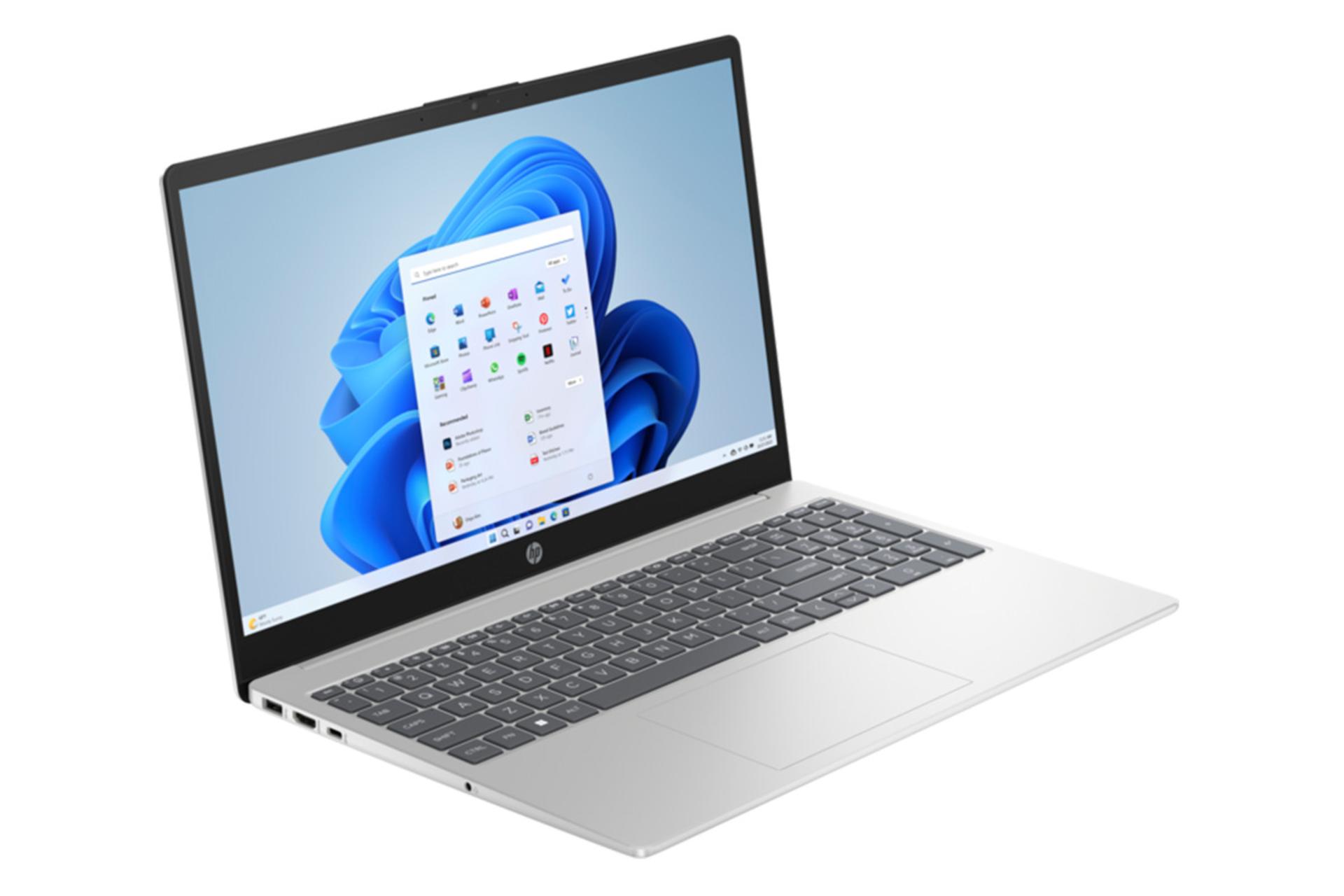 لپ تاپ اچ پی HP 15-fd0095wm نمای جلو و چپ