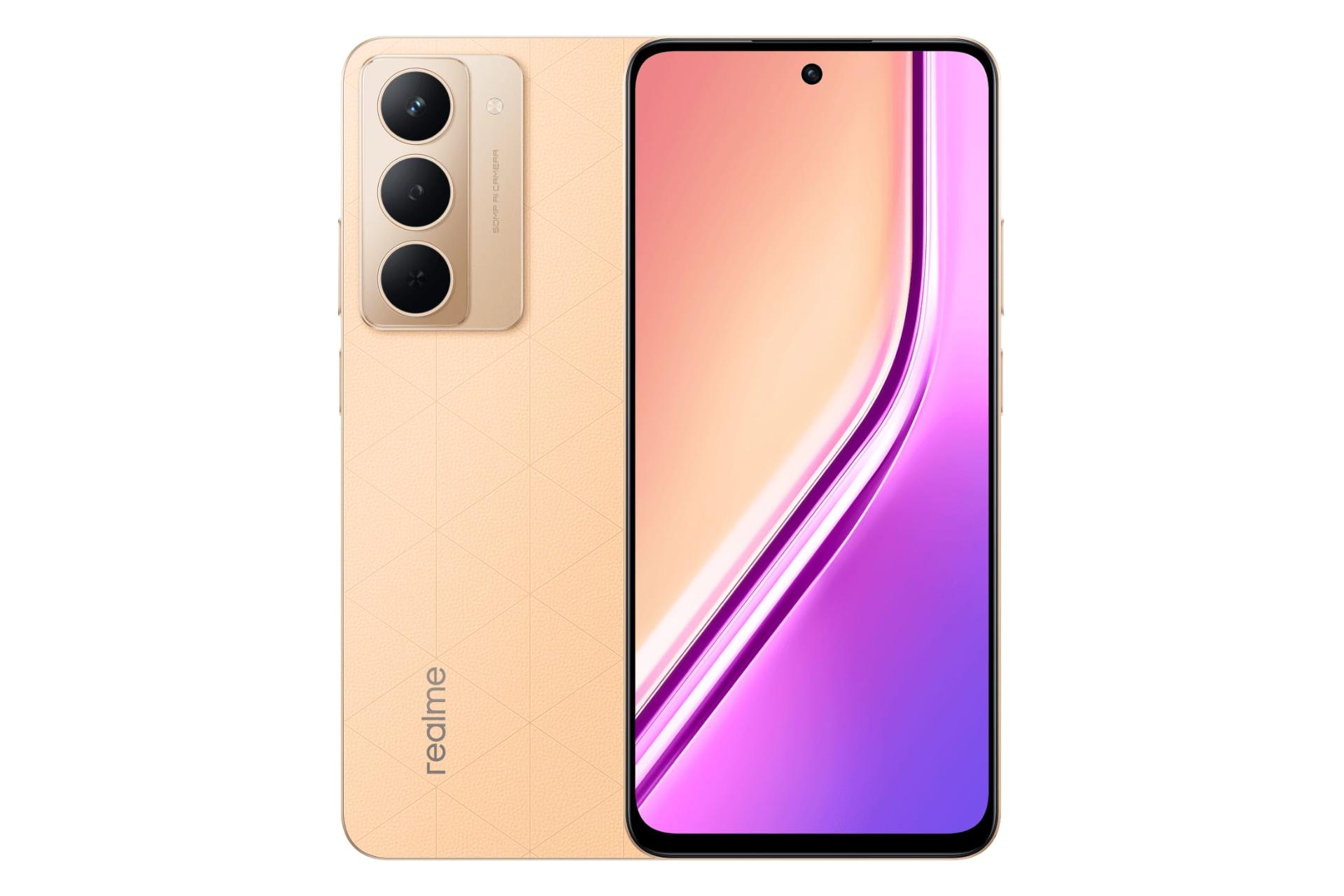 پنل جلو و پشت گوشی موبایل ریلمی Realme P3x گلبهی