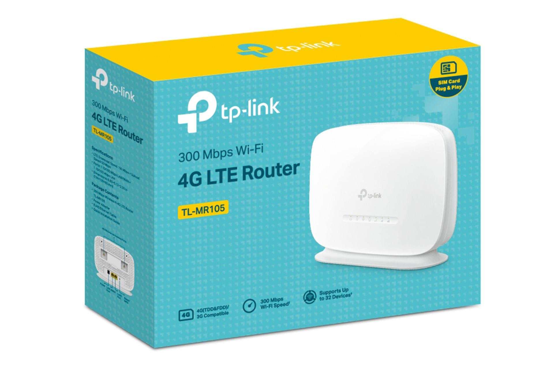 جعبه مودم و روتر سیم‌ کارتی تی پی لینک TP-Link TL-MR105