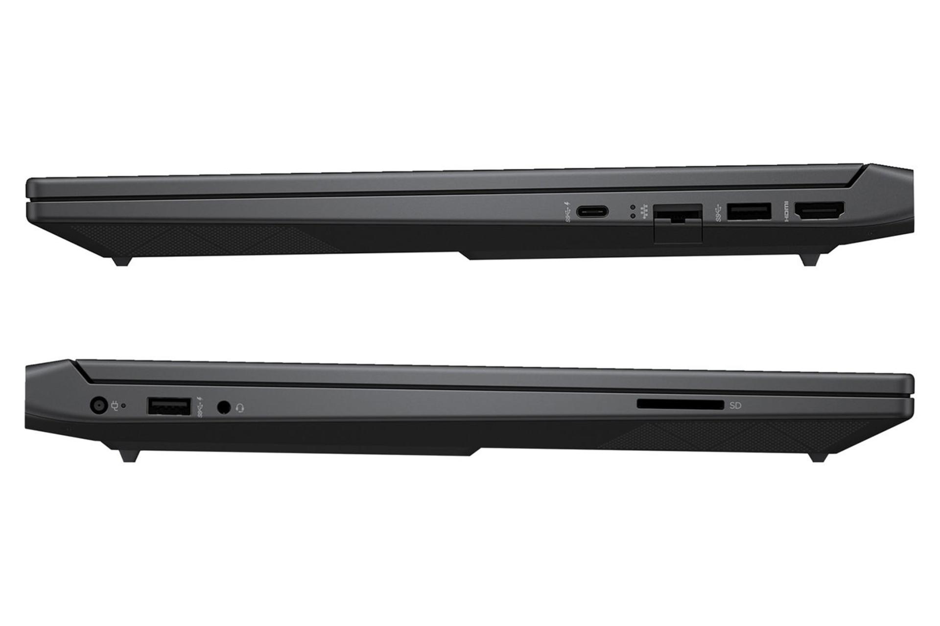 لپ تاپ اچ پی HP Victus 15-fa1234nw نمای جانبی و درگاه ها