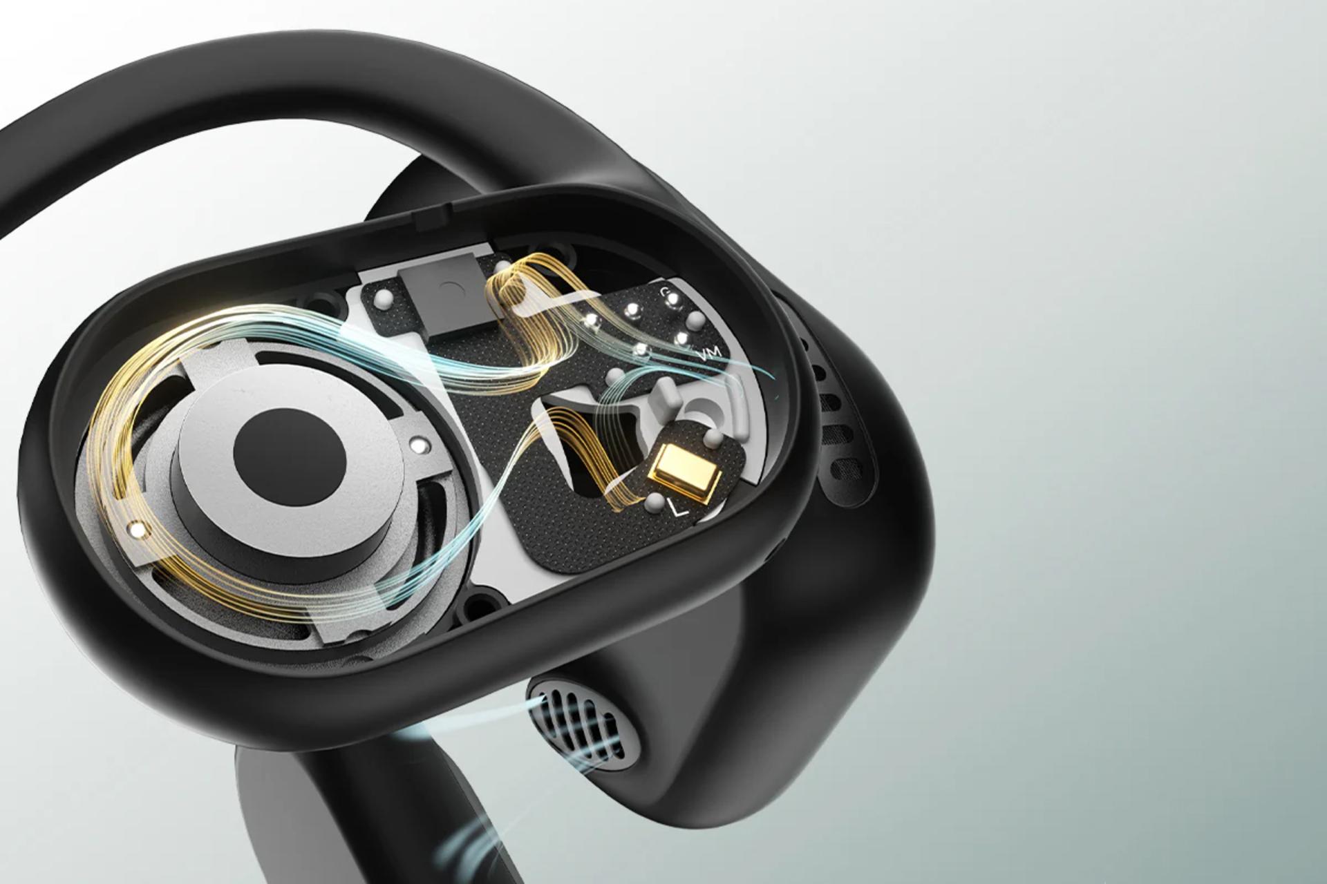 نمای داخل هدفون ساوندپیتز RunFree