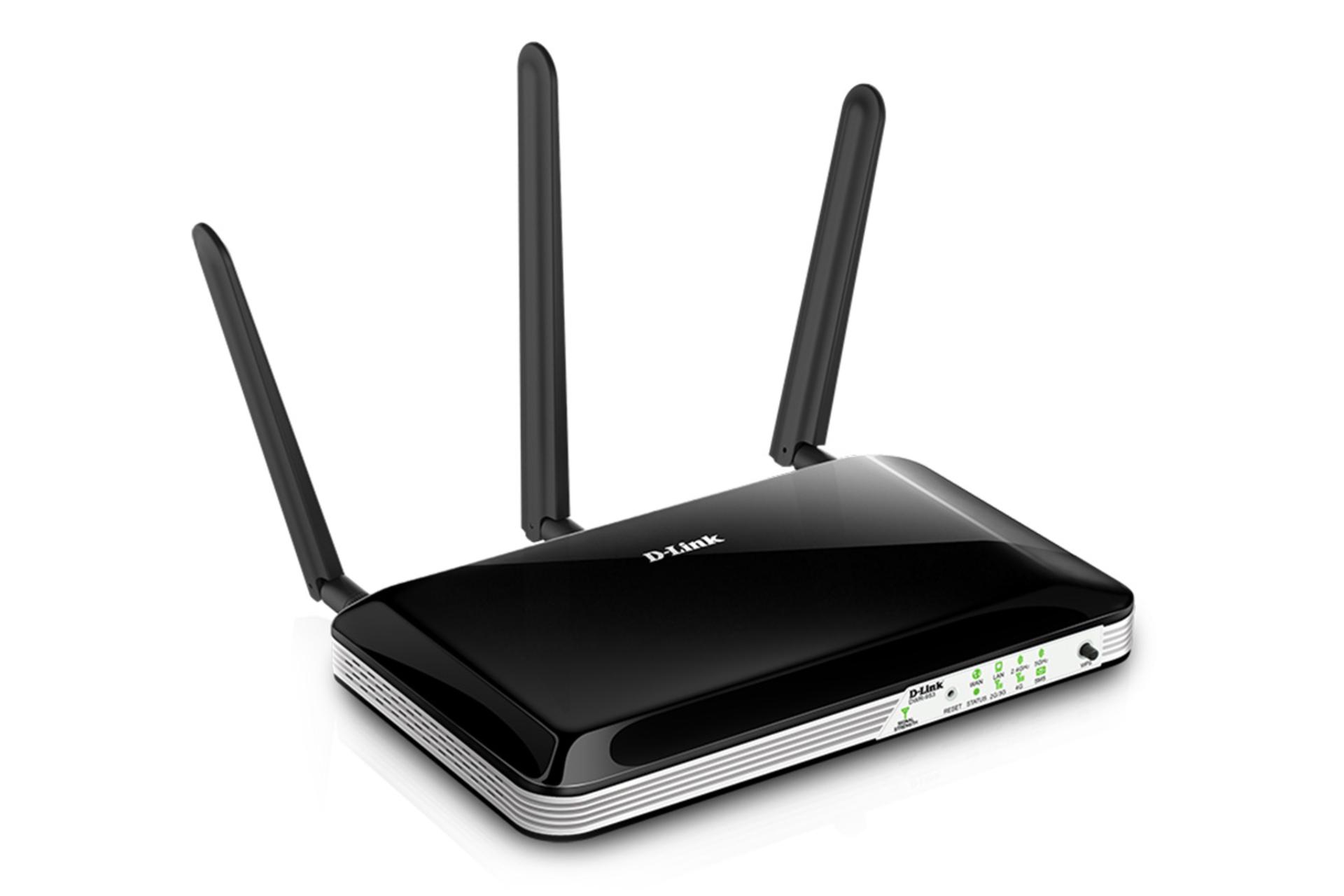 نمای کناری مودم و روتر سیم‌ کارتی دی لینک D-Link DWR-953