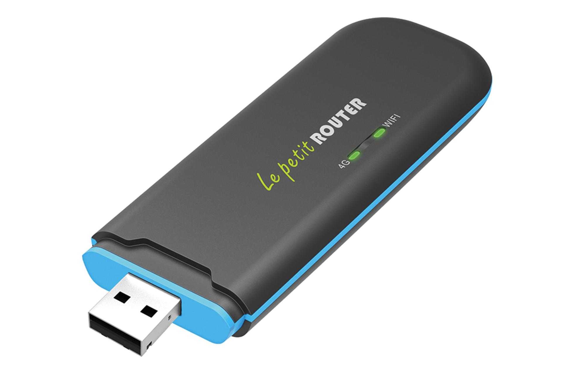 نمای کناری مودم و روتر سیم‌ کارتی دی لینک D-Link DWR-910