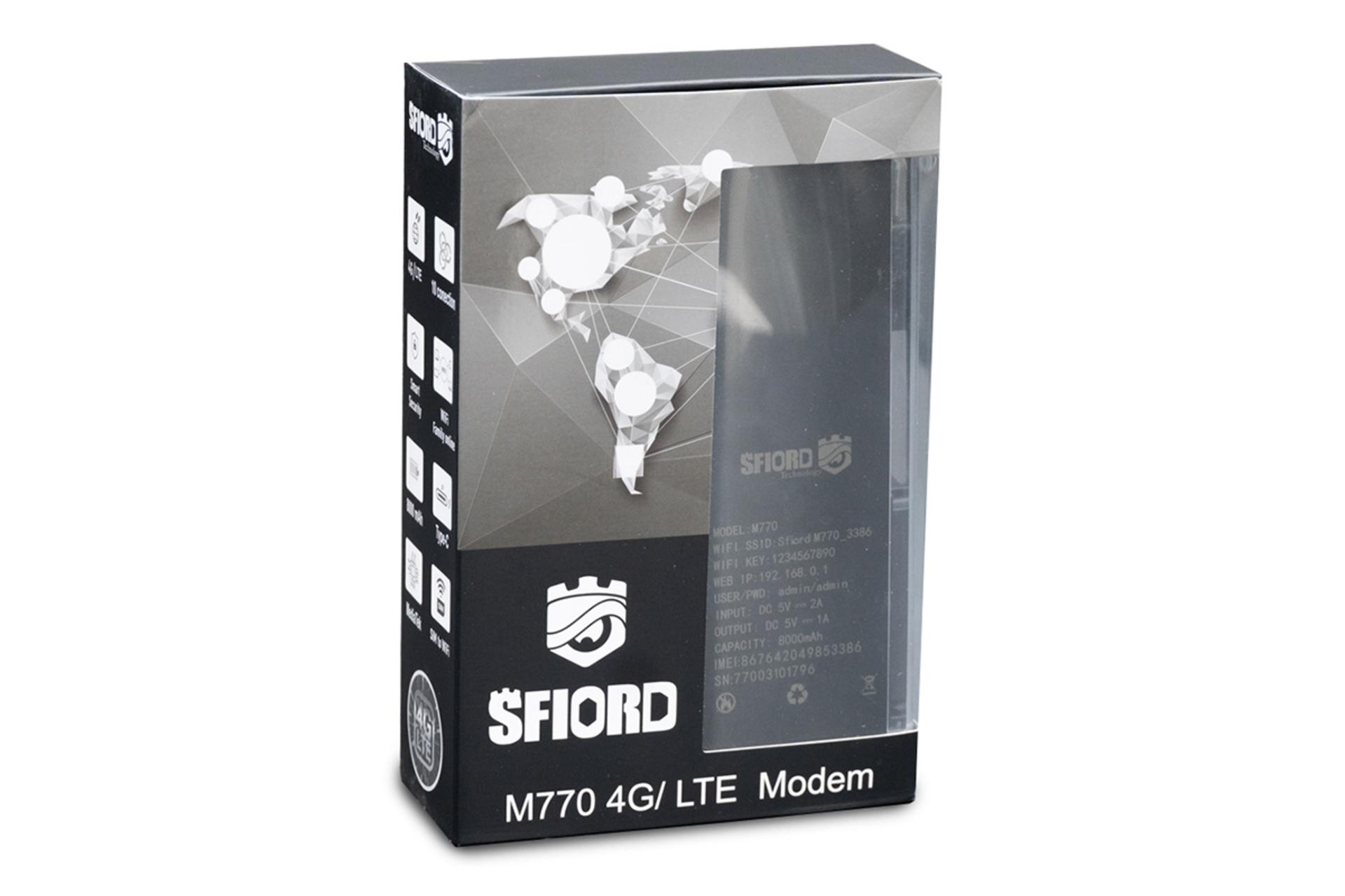 جعبه مودم و روتر سیم‌ کارتی اسفیورد Sfiord M770
