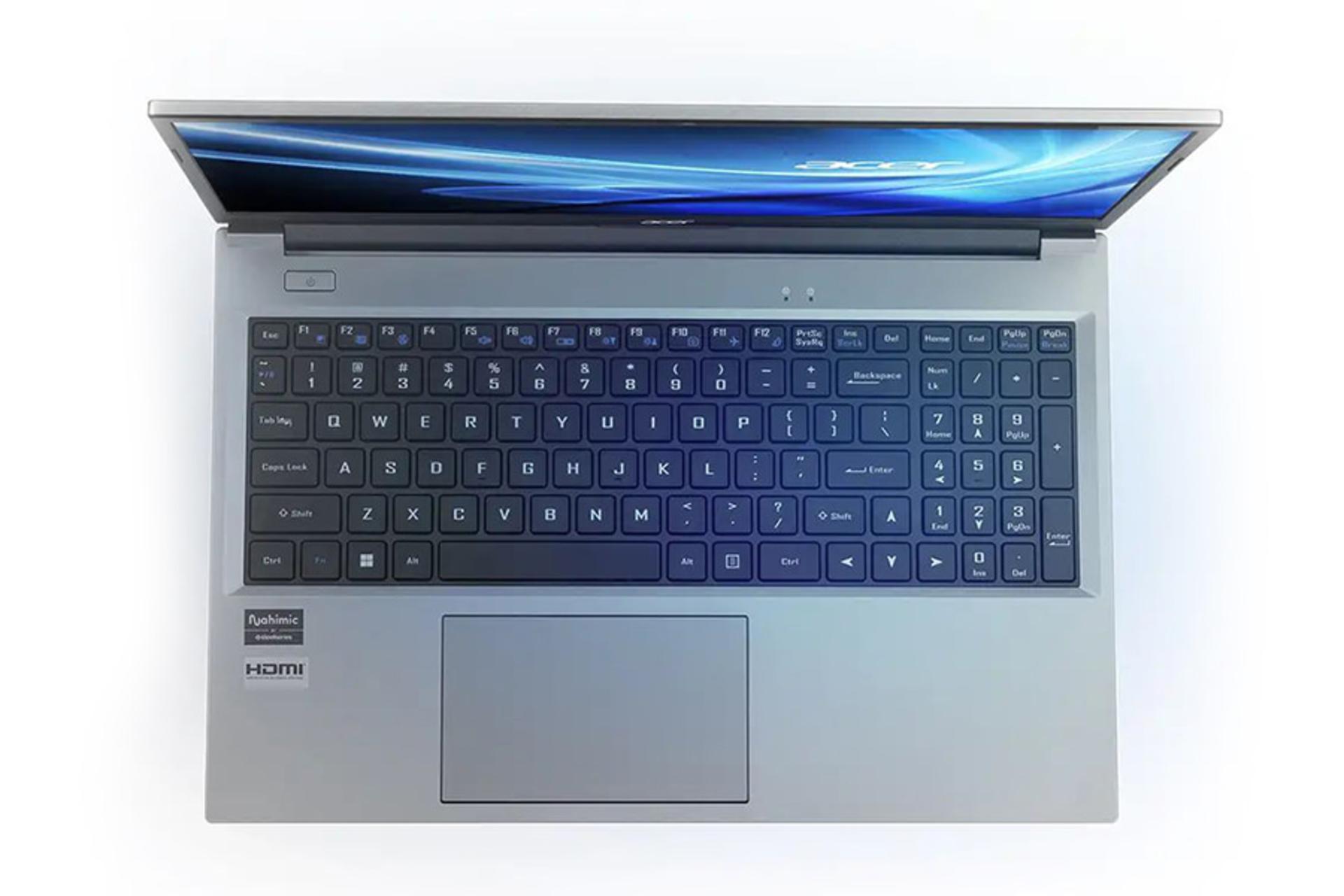 لپ تاپ ایسر Acer Aspire Lite 15 AL15-52 نمای بالا و کیبورد