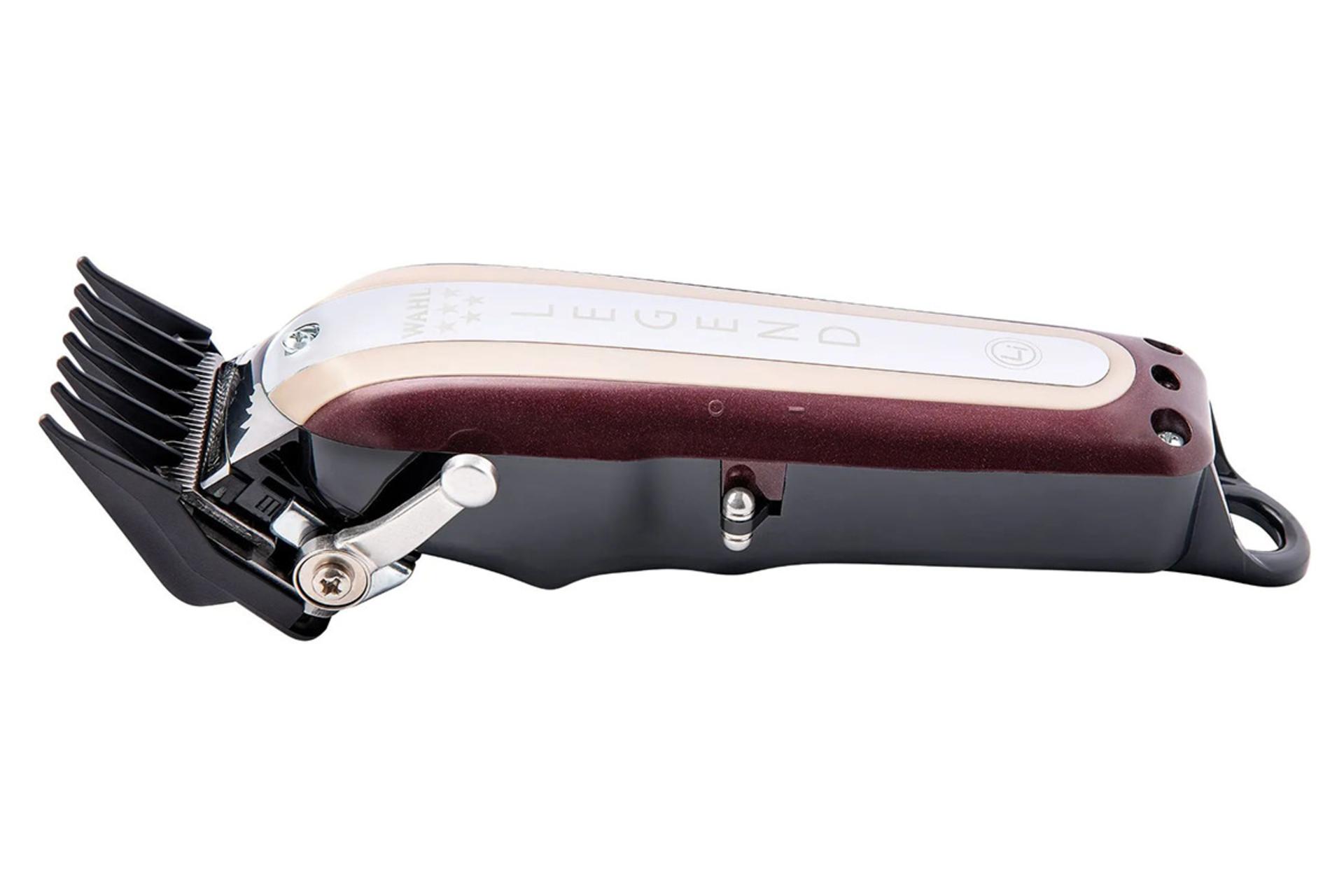 ماشین اصلاح وال Wahl 5 Star Legend Cordless نمای جانبی با شانه