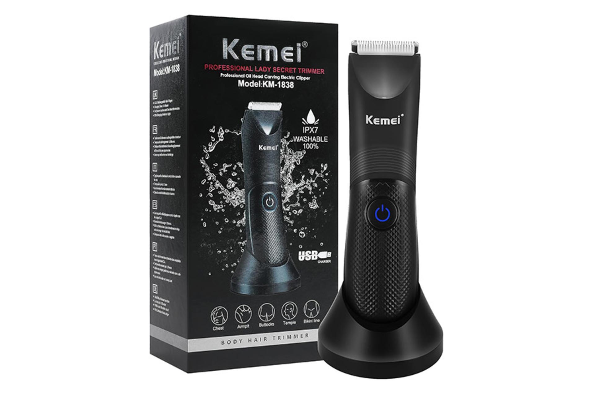 ماشین اصلاح کیمی Kemei KM-1838 با جعبه