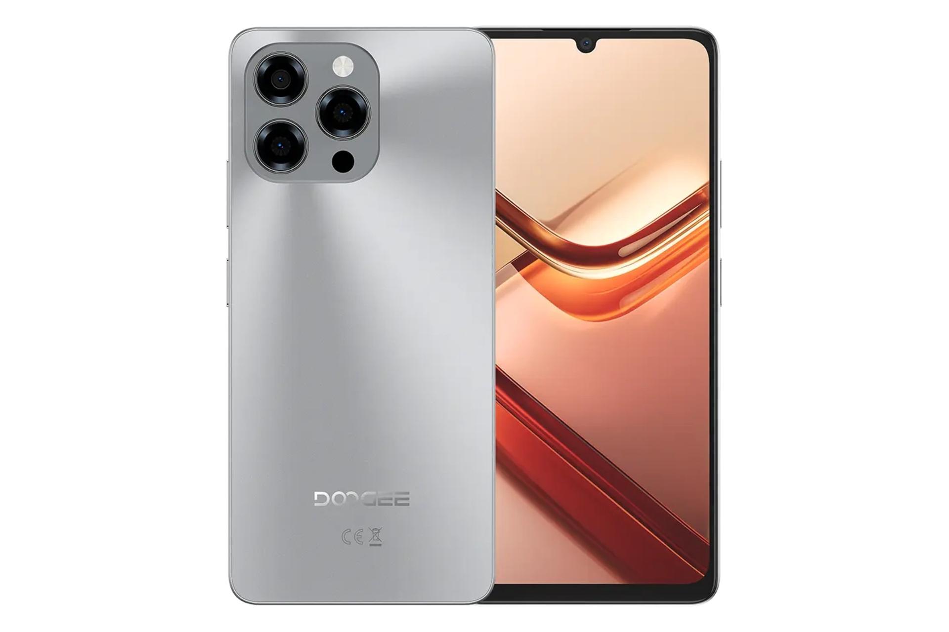 پنل جلو و پشت گوشی موبایل دوجی Doogee Note 58 خاکستری