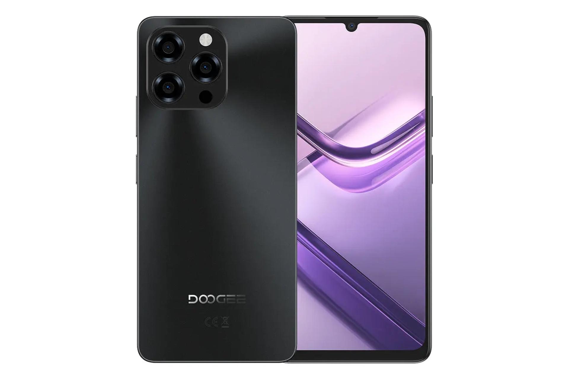 پنل جلو و پشت گوشی موبایل Note 58 پرو دوجی مشکی / Doogee Note 58 Pro