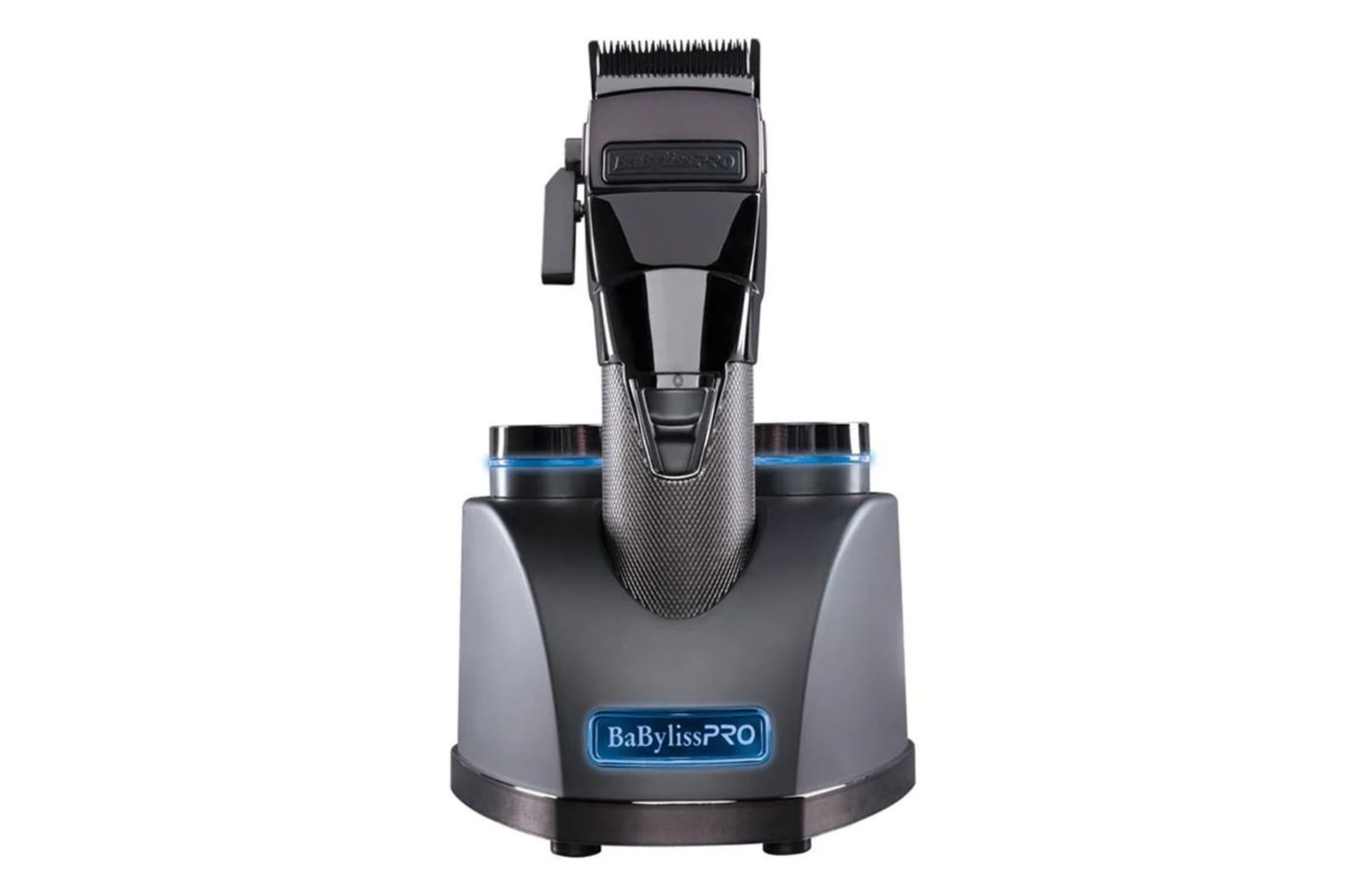 ماشین اصلاح و ریش تراش بابیلیس پرو BabylissPRO Snap FX Clipper FX895E نمای جلو روی پایه شارژ