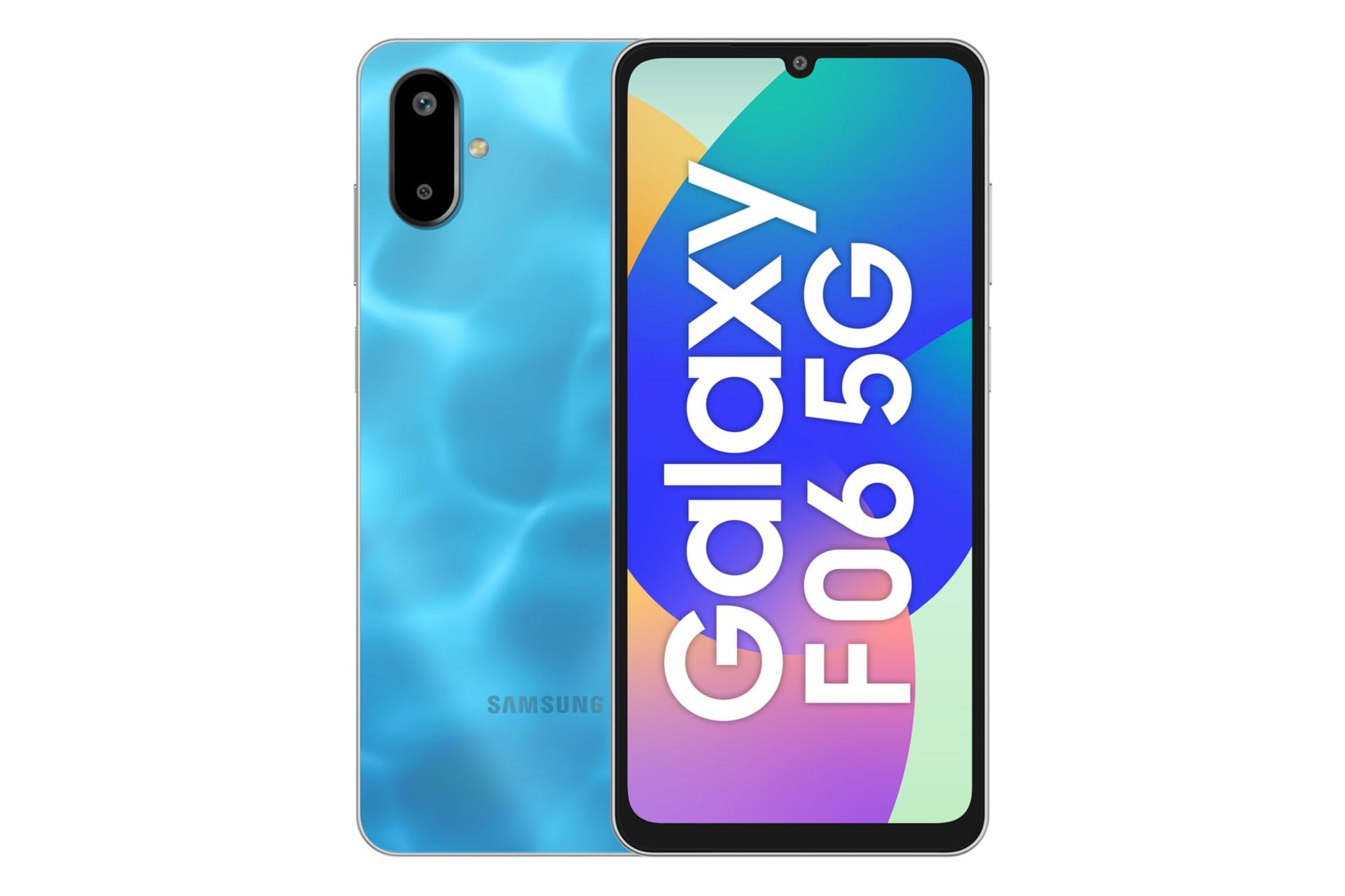 پنل جلو و پشت گوشی موبایل گلکسی F06 سامسونگ 5G آبی / Samsung Galaxy F06 5G