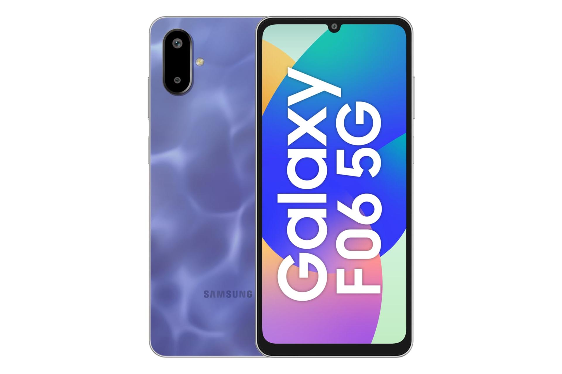 پنل جلو و پشت گوشی موبایل گلکسی F06 سامسونگ 5G بنفش / Samsung Galaxy F06 5G