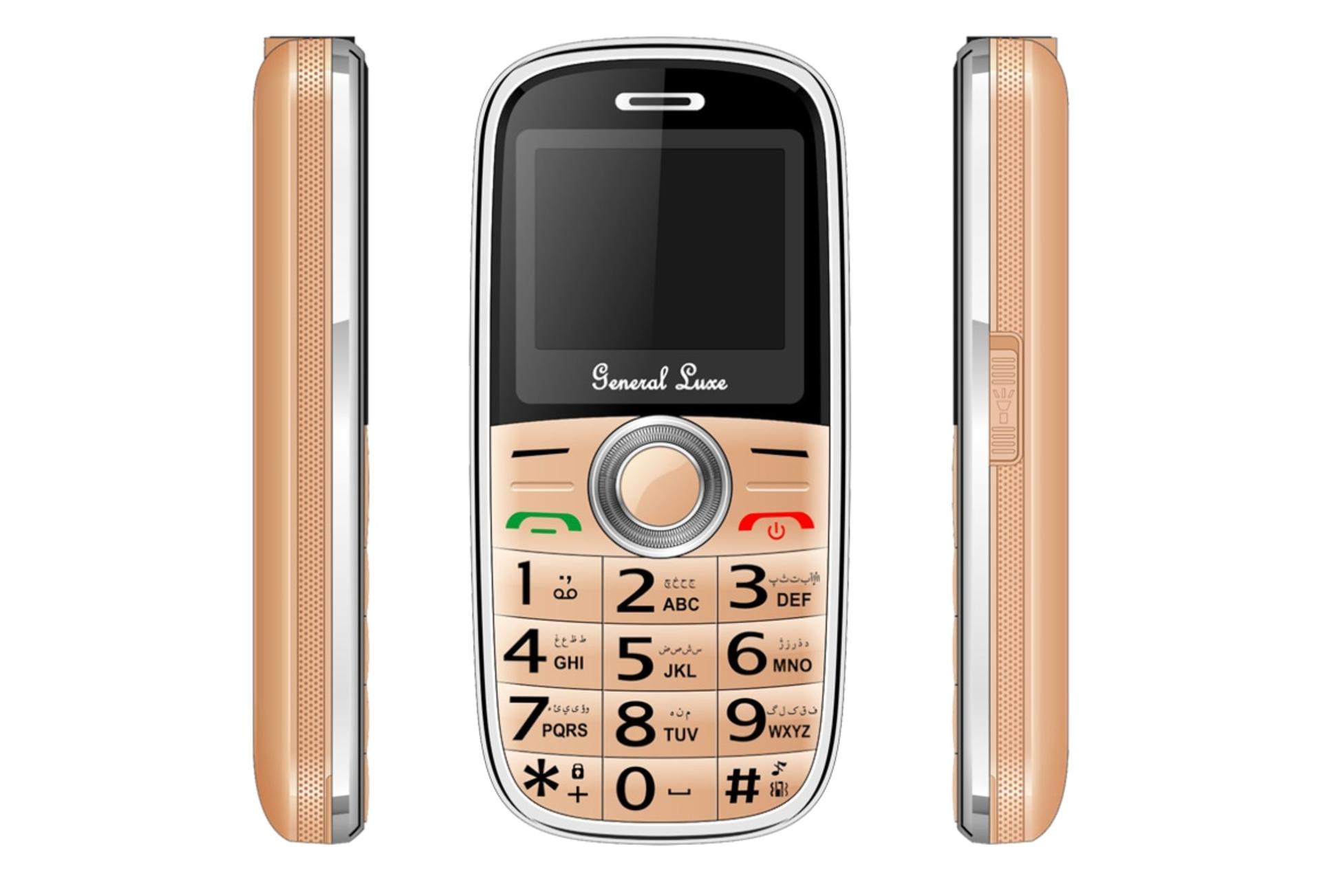 پنل جلو و فریم گوشی موبایل جی ال ایکس GLX F8 طلایی