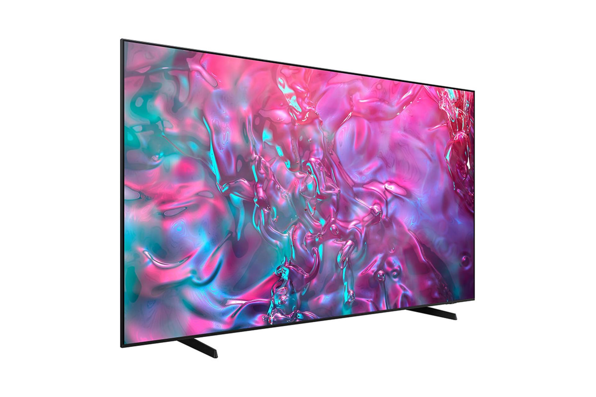 تلویزیون سامسونگ Samsung DU9000 نمای جلو و چپ