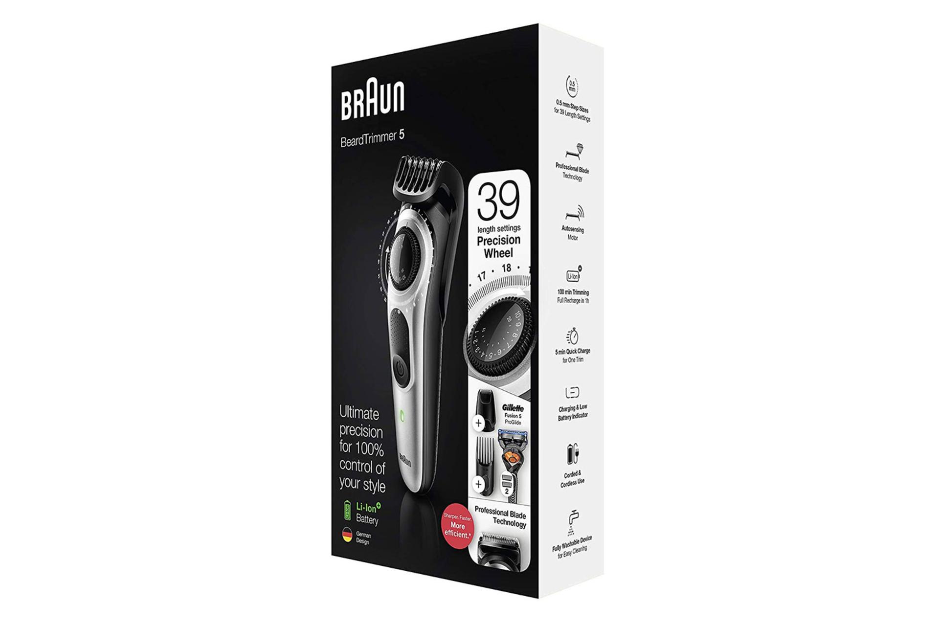 ماشین اصلاح و ریش تراش براون Braun BT5265 جعبه و بسته بندی